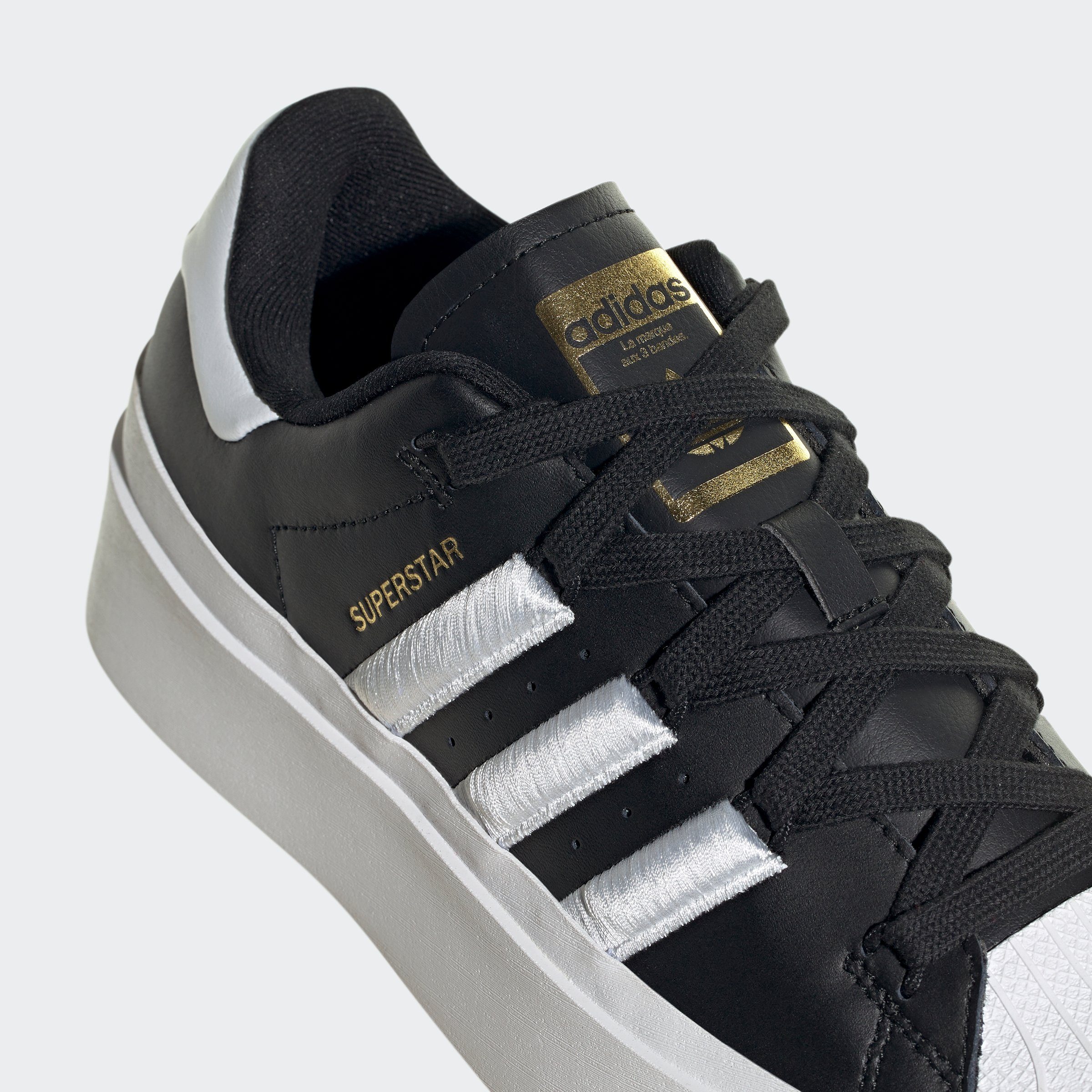 adidas Originals SUPERSTAR BONEGA Black Gold / Core White Metallic Sneaker / Cloud