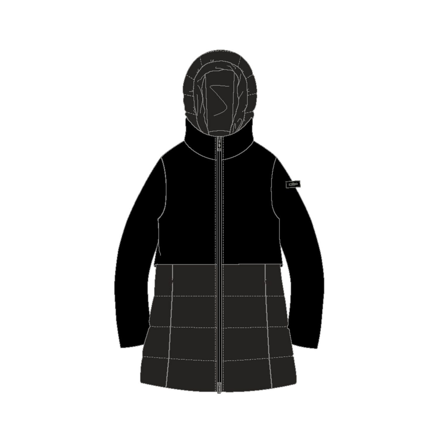 CMP Winterjacke CMP Damen Winterjacke WOMAN LONG JACKET ZIP HOOD 33K3616