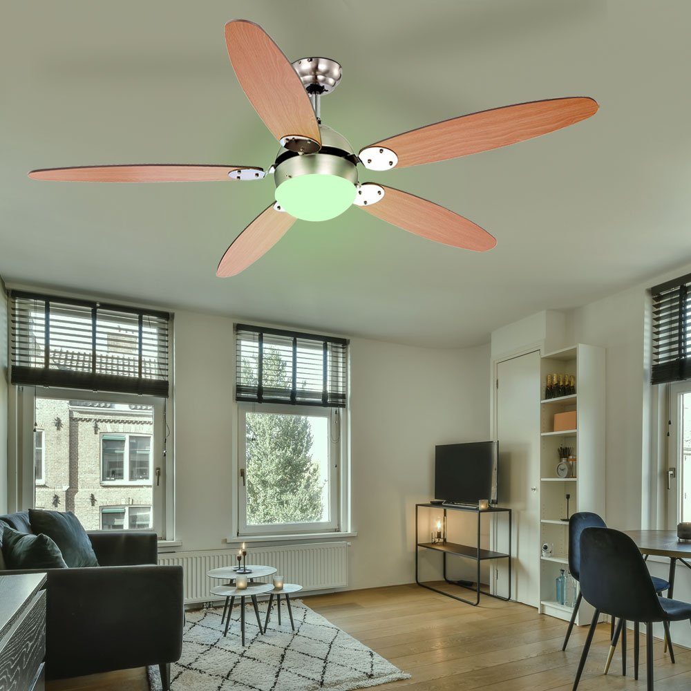 Smart Home App im Google Leuchte Decken Deckenventilator, dimmbar Alexa Set Globo Ventilator