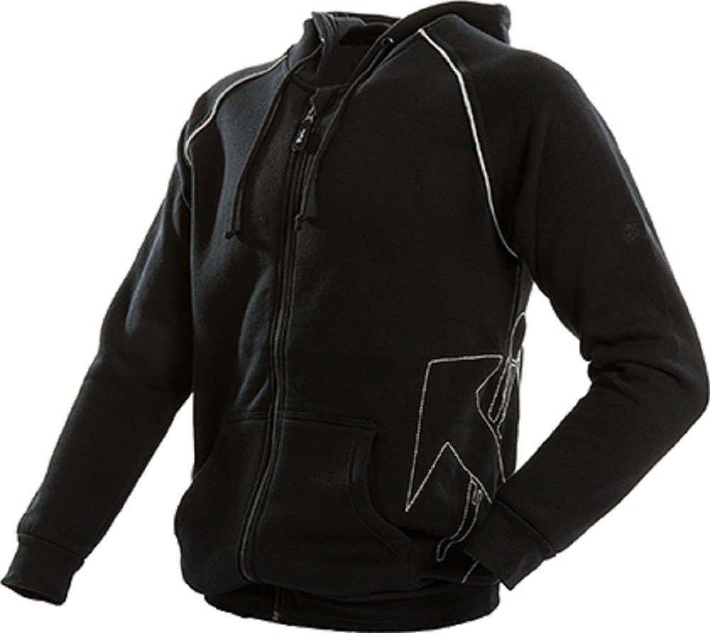 JOB Kapuzensweatjacke Hoodie-Sweatjacke DACHDECKER schwarz