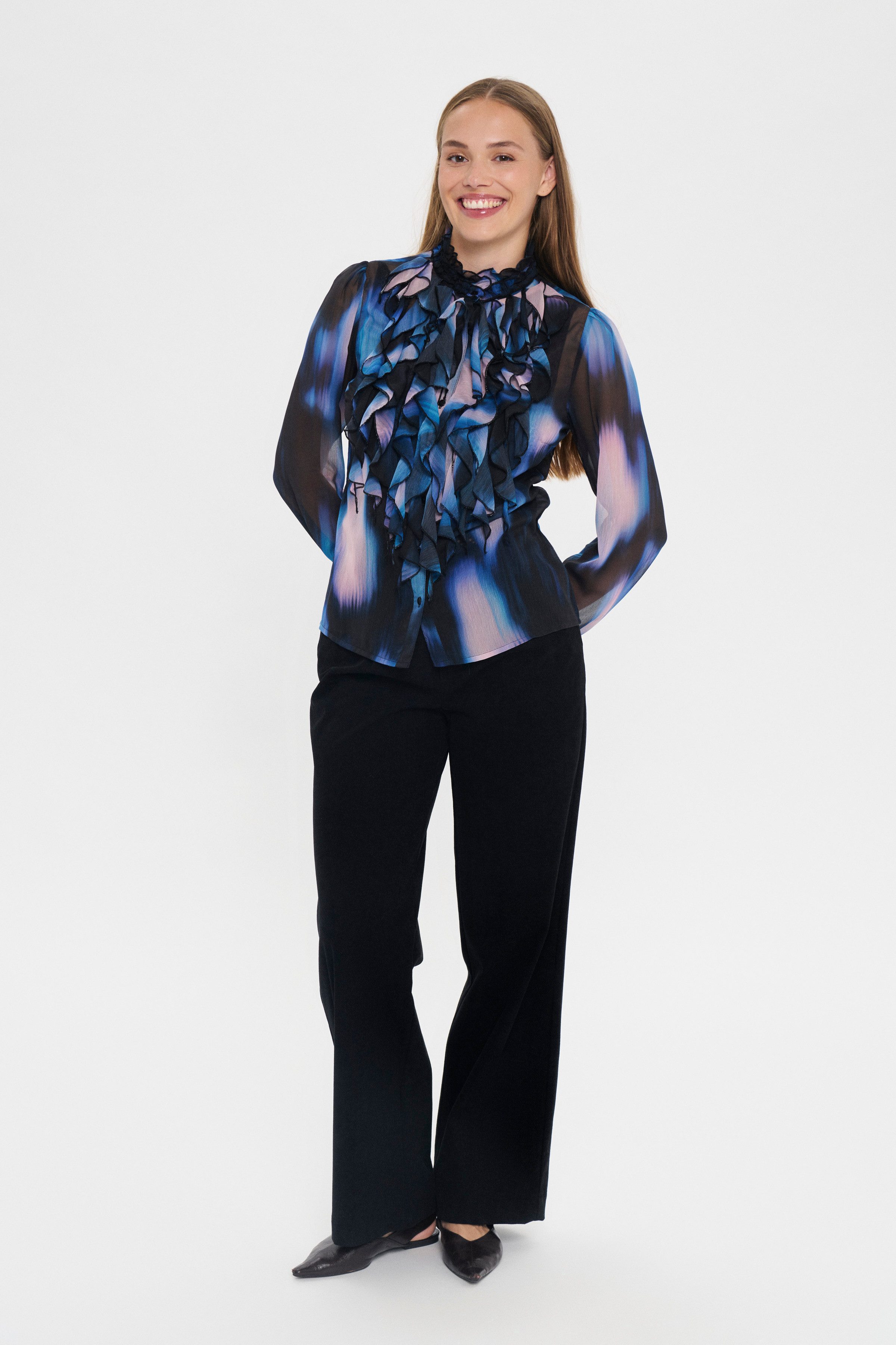 Rüschenbluse LiljaSZ Crinkle LS Shirt