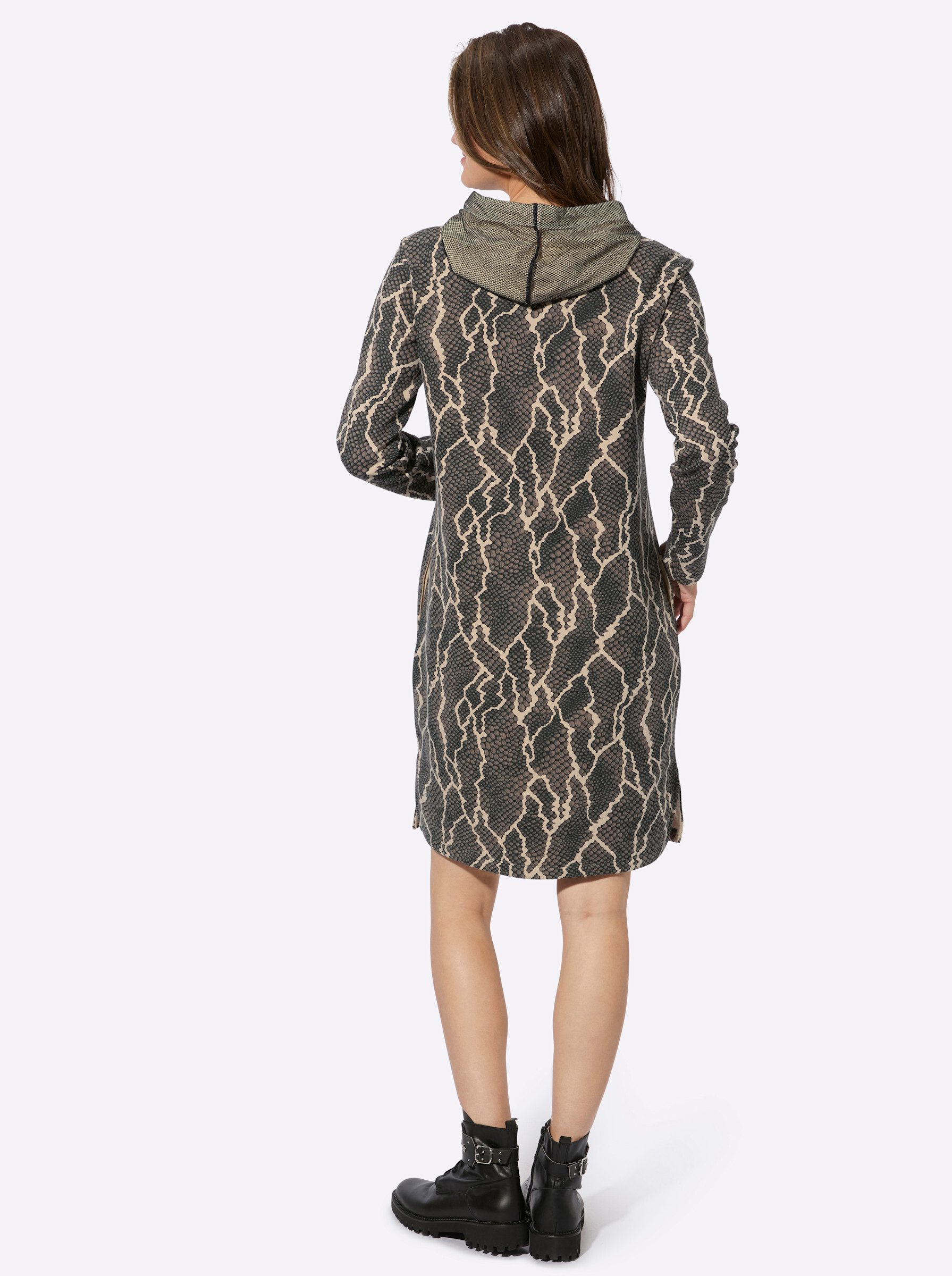 Witt Etuikleid Druck-Kleid Langarm