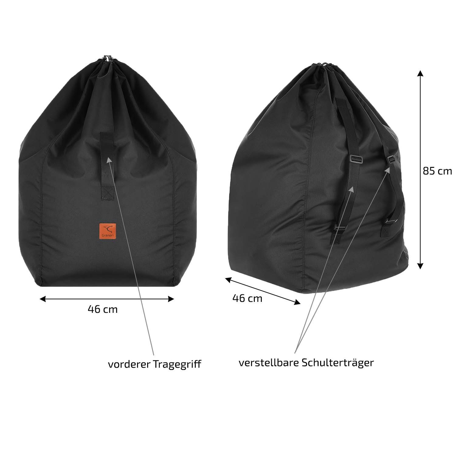 Granori Reisetasche für Kindersitz / Babyschale, wasserabweisend & reißfest