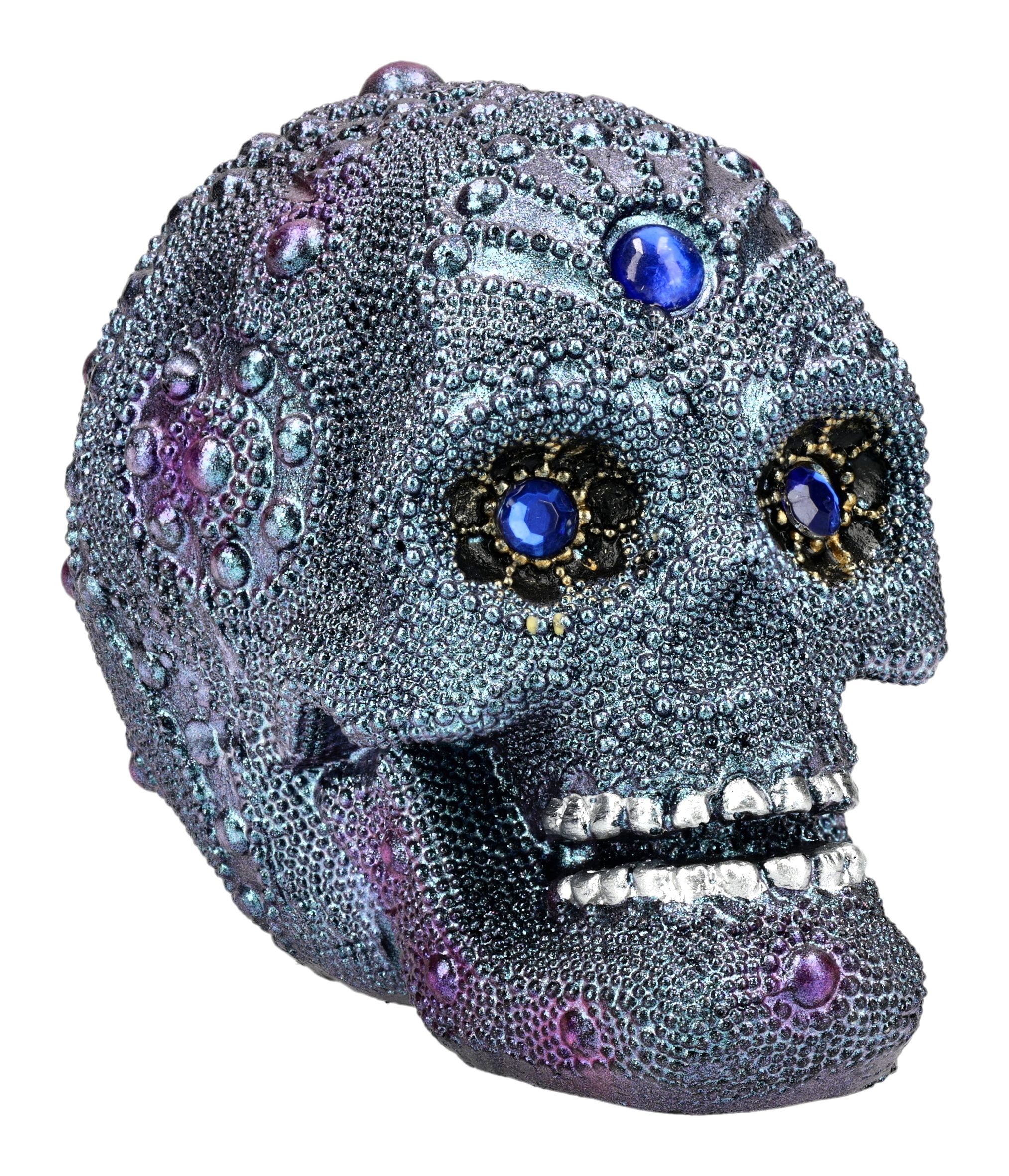Figuren Shop GmbH Dekofigur Totenkopf Figur – Mini Schädel Statue Bejewelle günstig online kaufen