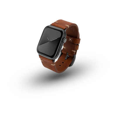 JT Berlin Smartwatch-Armband Alex II Vintage, [Apple Watch Ultra / (45mm / 44mm / 42mm) Ersatz-Armband Leder]