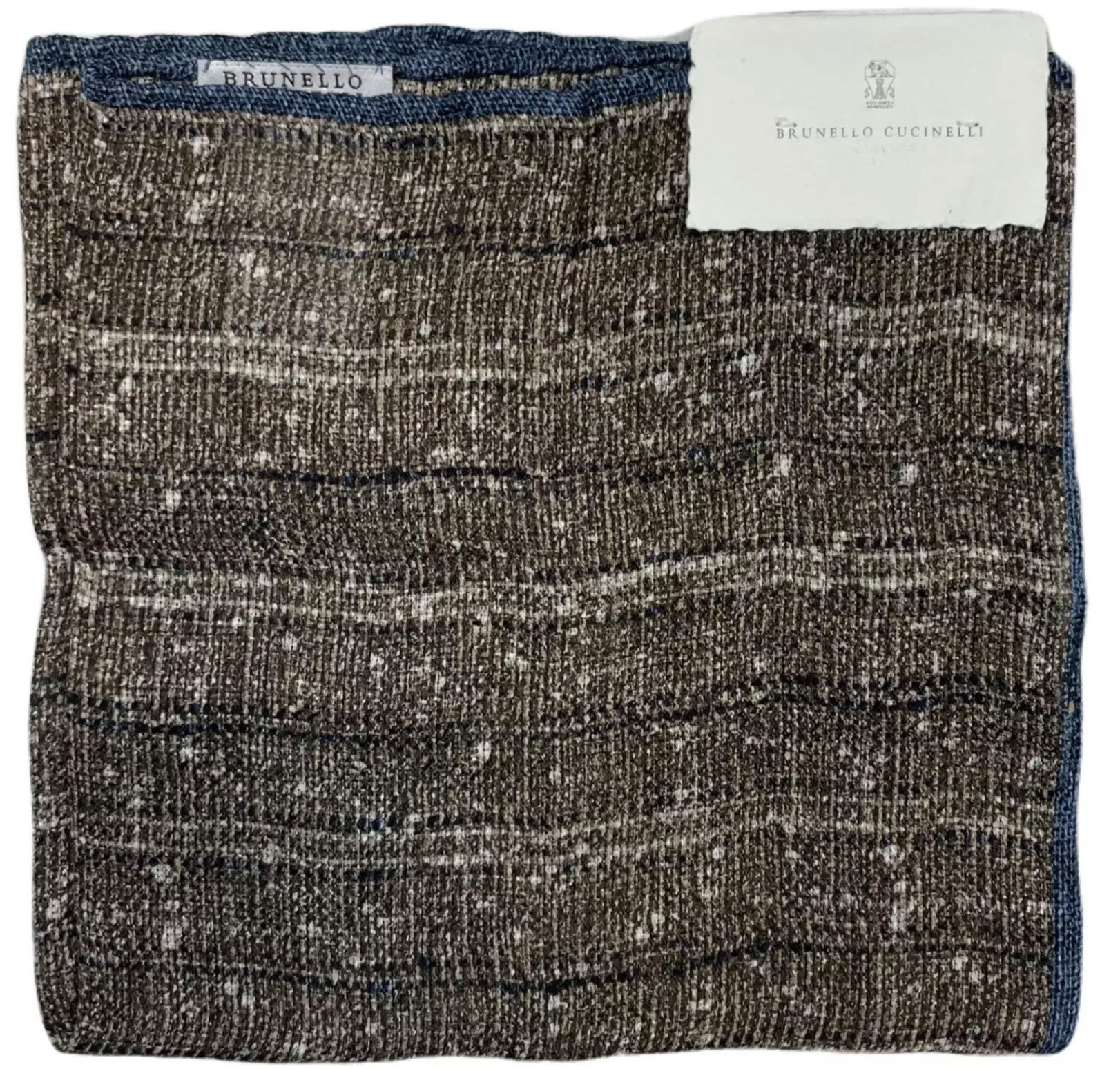 BRUNELLO CUCINELLI Einstecktuch Leinen Tuch Unisex, Hergestellt in Solomeo, dem Sitz von Cucinelli