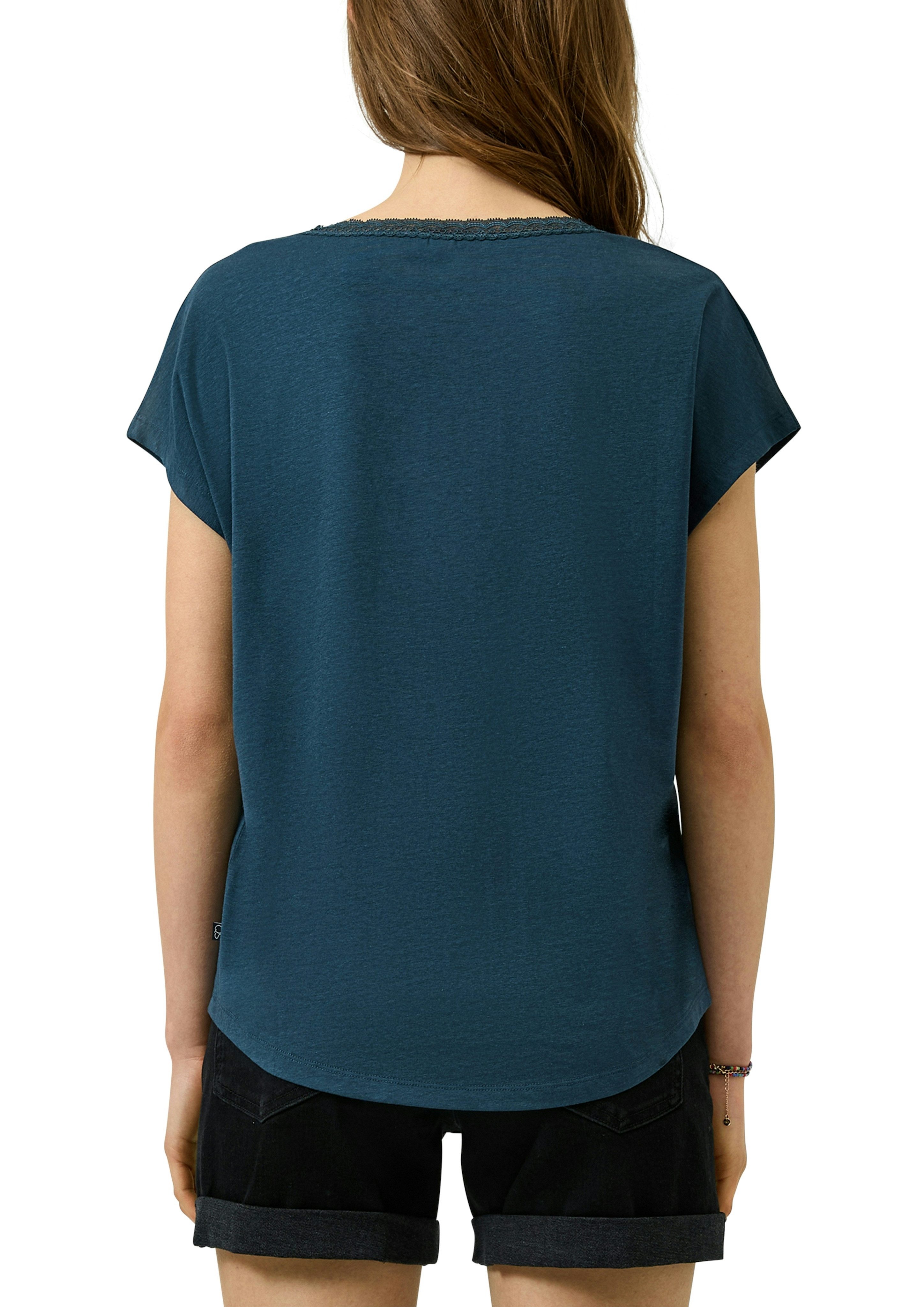 QS Kurzarmshirt mit V-Ausschnitt und Spitze – Bild 2 von 4