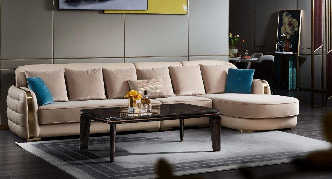 JVmoebel Couchtisch Couchtisch Wohnzimmer Design Leder Europe Möbel Luxus Made Tisch In Beistell