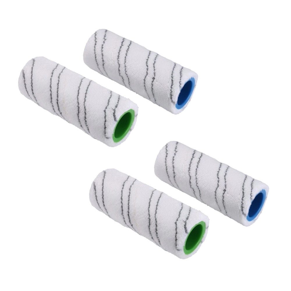 Trade-Shop Reinigungsbürsten-Set 4in1 Reinigungswalzen passend für Kärcher EWM 2, EWM 2 Premium, Zubehör für Hartbodenreiniger, (4-tlg), saugstark, fusselfrei und strapazierfähig / schonende Feuchtreinigung