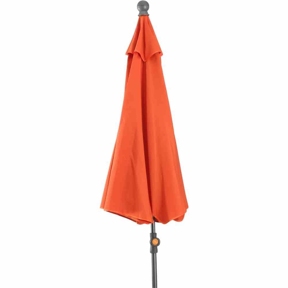 GAUTZSCH Sonnenschirm in anthrazit, Stahl - 250x241x250x250cm (BxHxTxD), Ø 250 cm
