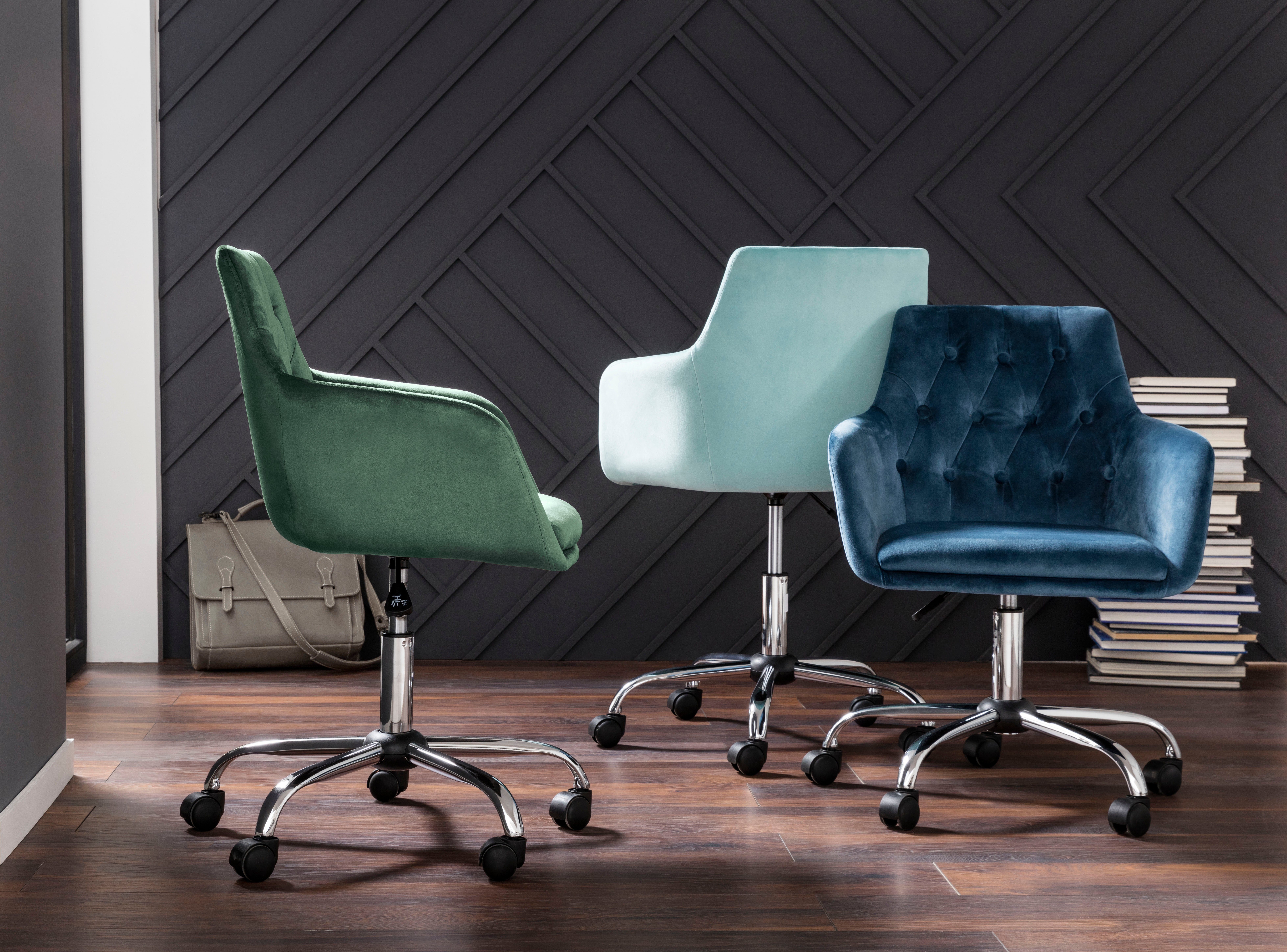 INOSIGN Bürostuhl Perry1, eleganter Samtstuhl, gepolstert günstig online kaufen