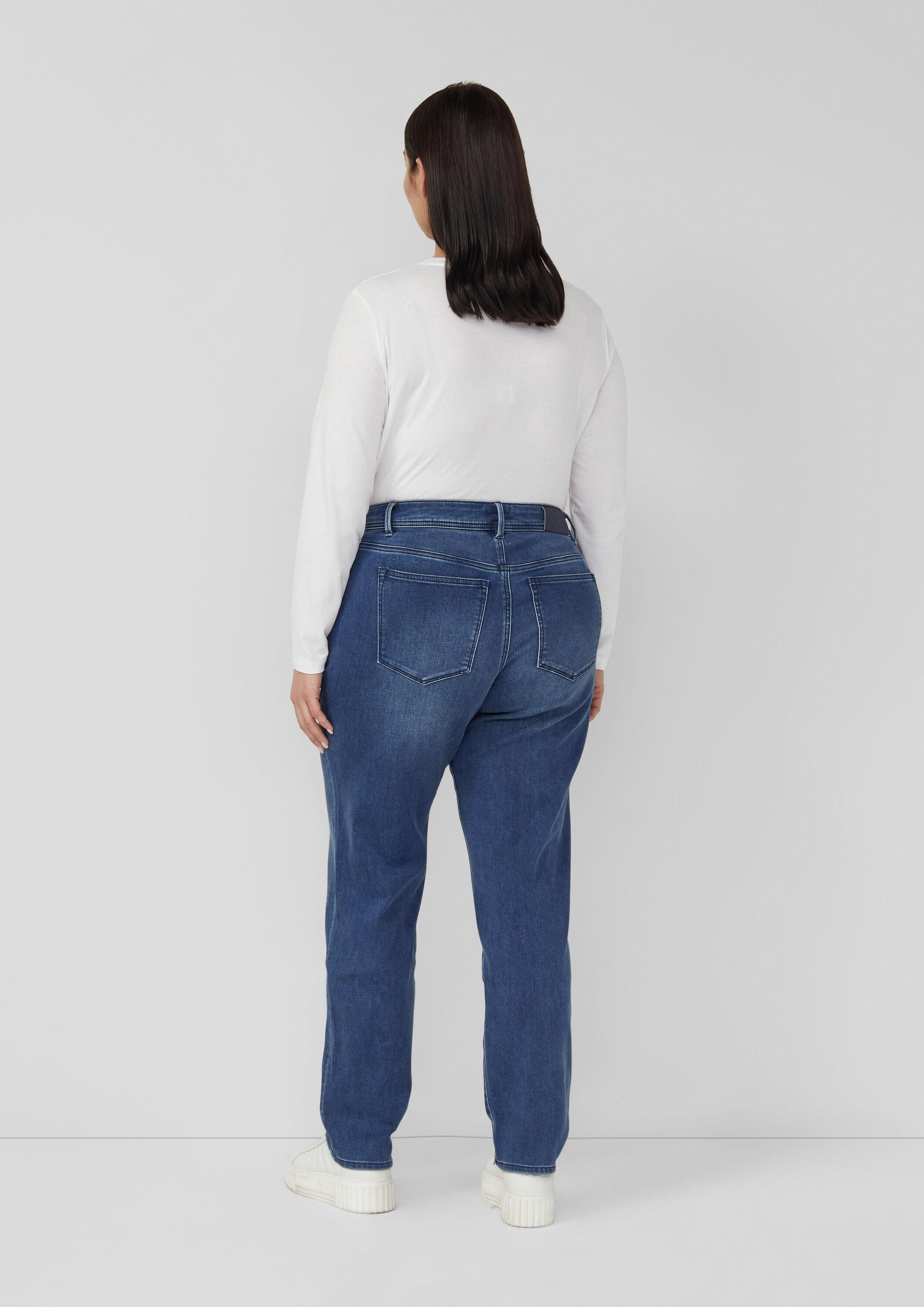 s.Oliver Slim-fit-Jeans Jeans-Hose Jeans / Curvy Fit / Mid Rise / Slim Tapered Leg / cosy inside