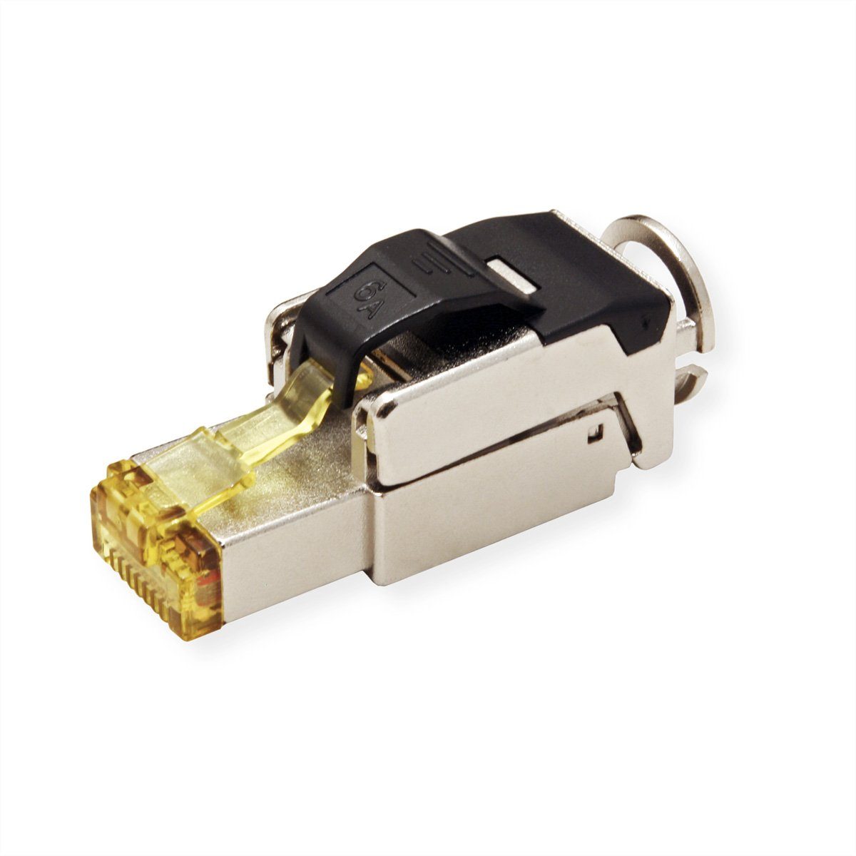 feldkonfektionierbarer RJ-45 Stecker Kat.6A (Class EA), STP Netzwerk-Panel