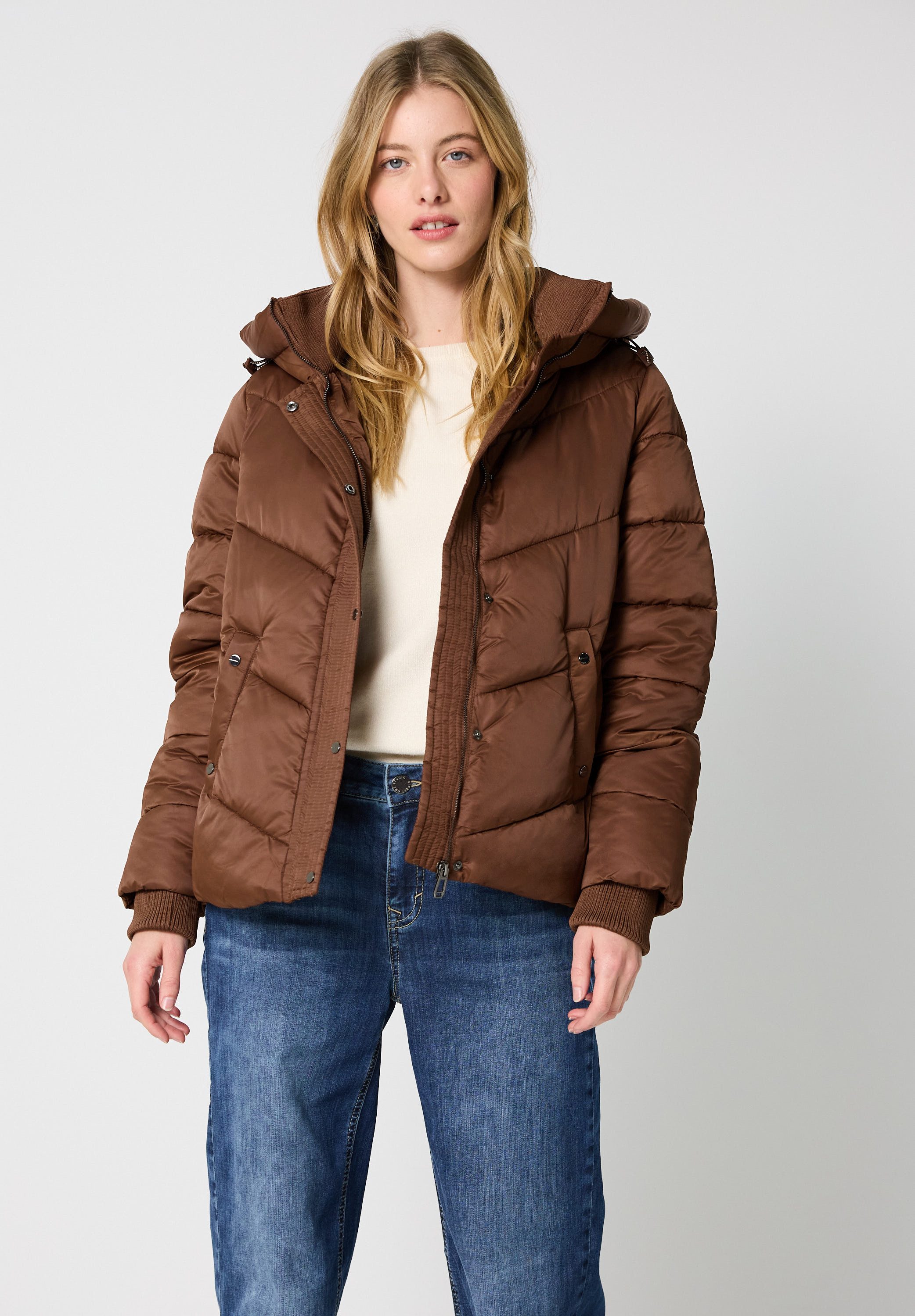 STREET ONE STUDIO Steppjacke mit Kapuze günstig online kaufen