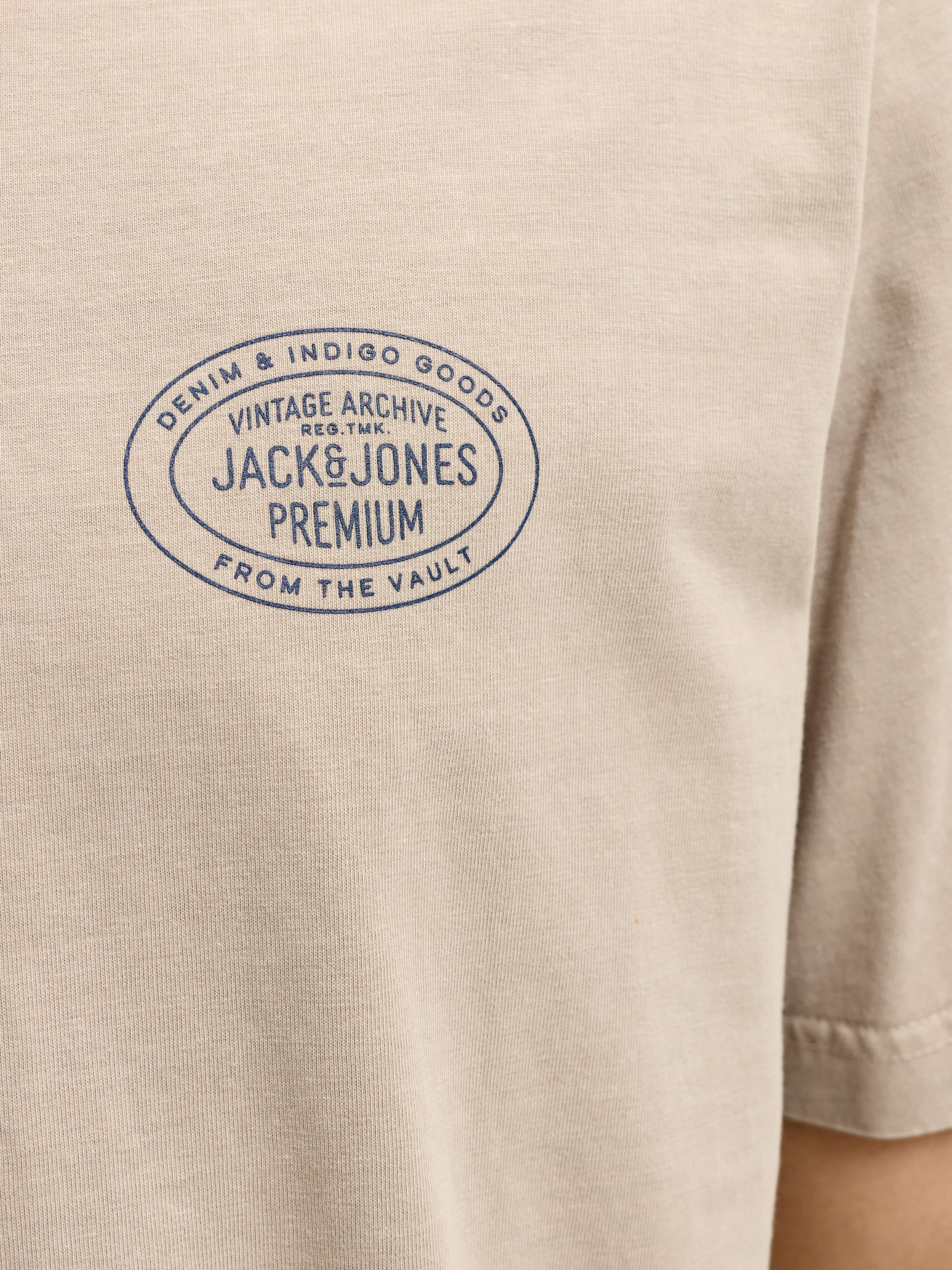 Jack & Jones T-Shirt JPRBLUFELIX SS TEE mit Logo Print – Bild 4 von 5