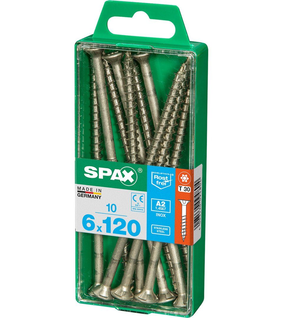 mm 6.0 120 SPAX x Holzbauschraube TX Spax Universalschrauben 30