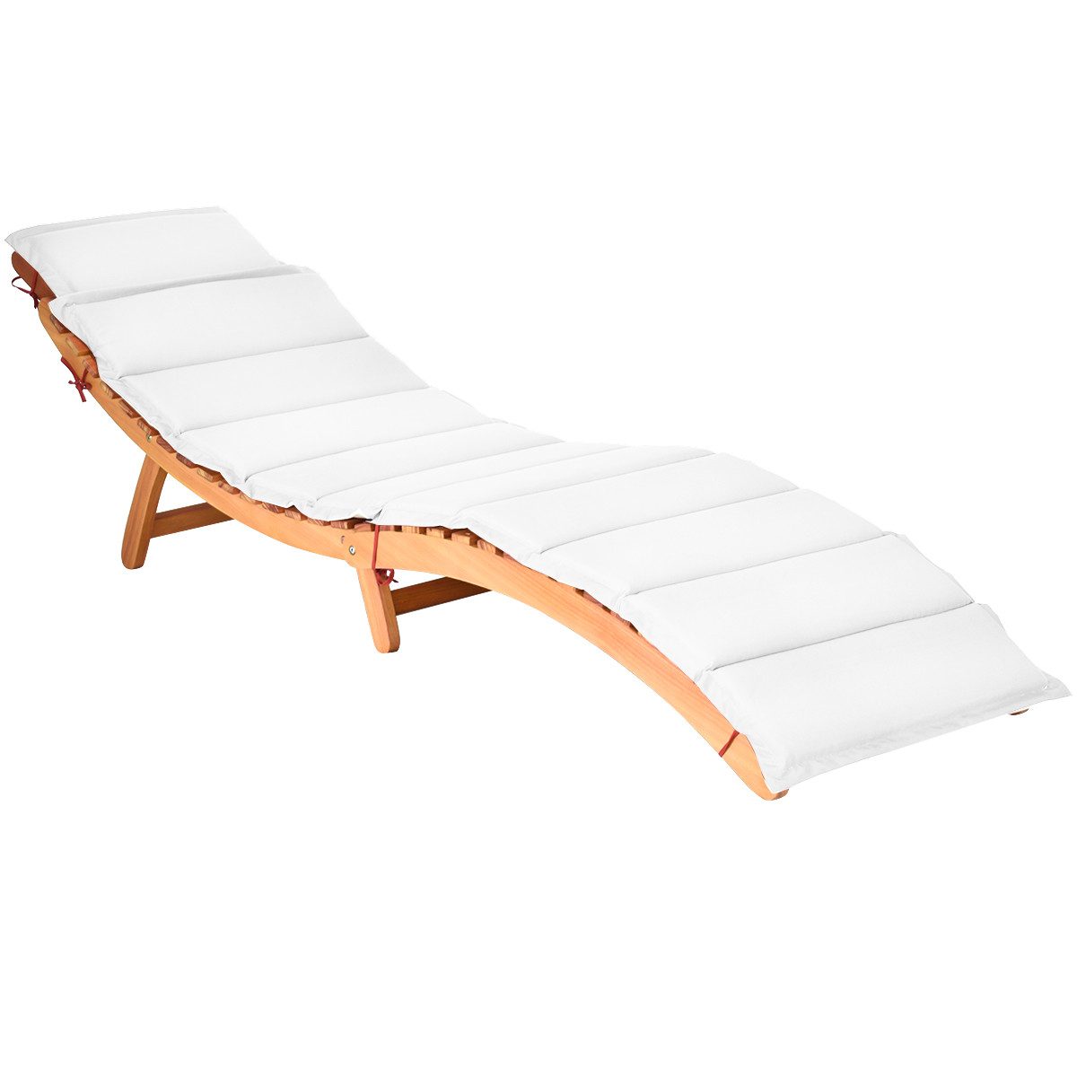 COSTWAY Gartenliege, klappbar, Sonnenliege Massivholz, mit günstig online kaufen