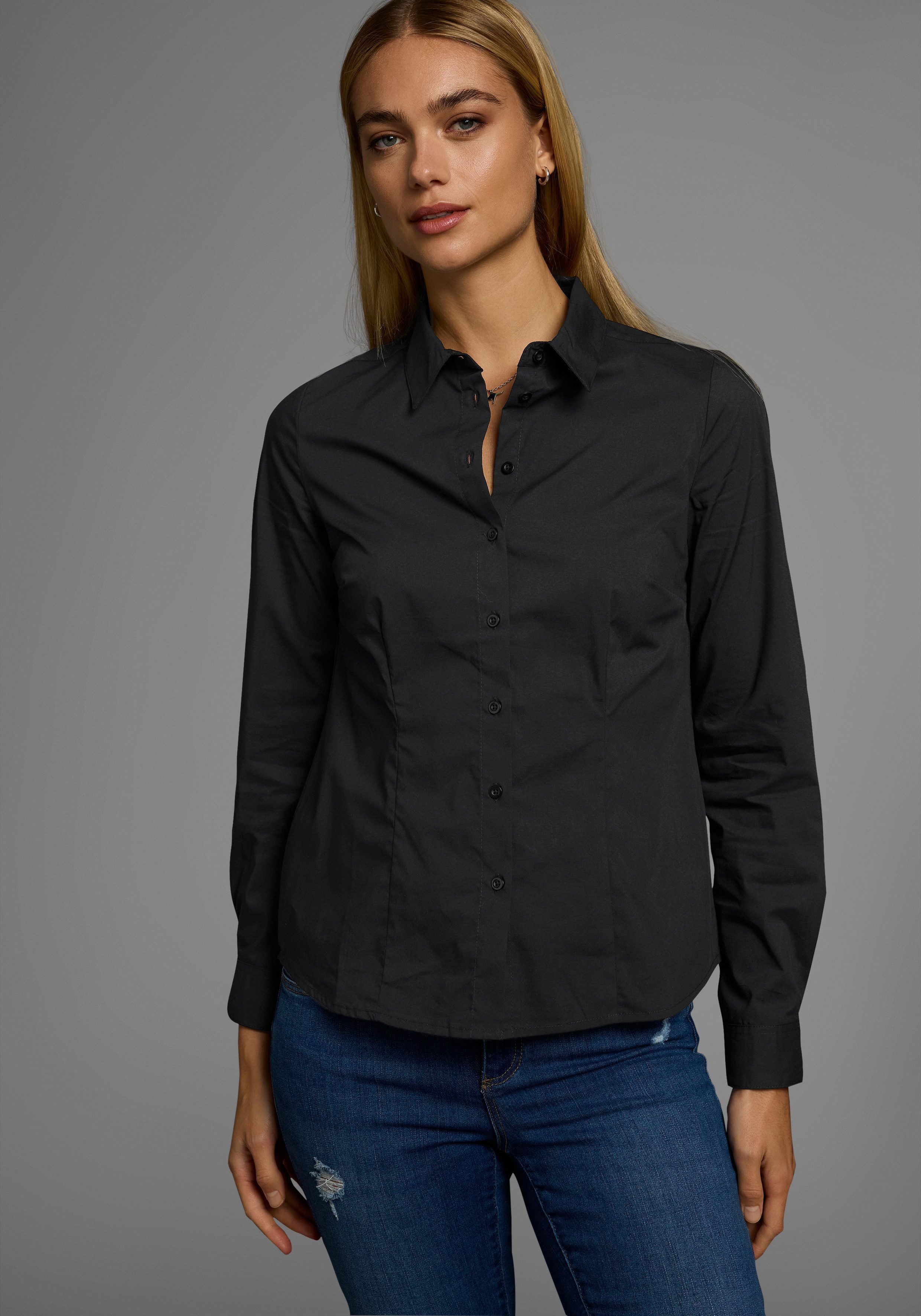 Flashlights Langarmbluse (Packung, 2er-Pack) im Hemdblusenstil