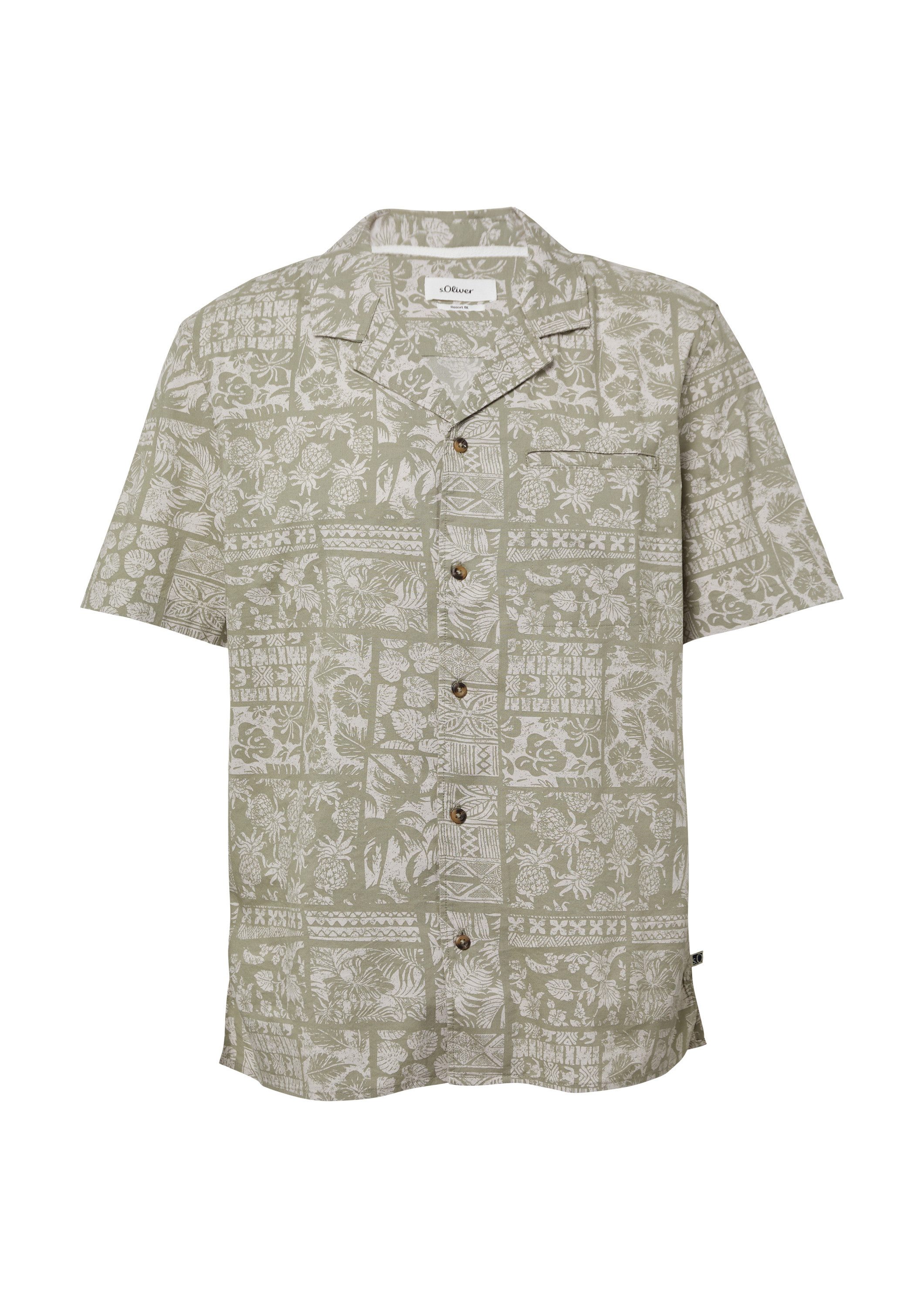 s.Oliver Kurzarmhemd Hemd Resort Fit: Kurzarmhemd günstig online kaufen