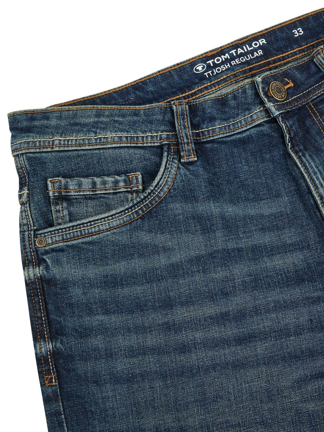 TOM TAILOR Jeansshorts Herren Shorts Josh Regular Slim Fit Bermudashorts mit Stretch