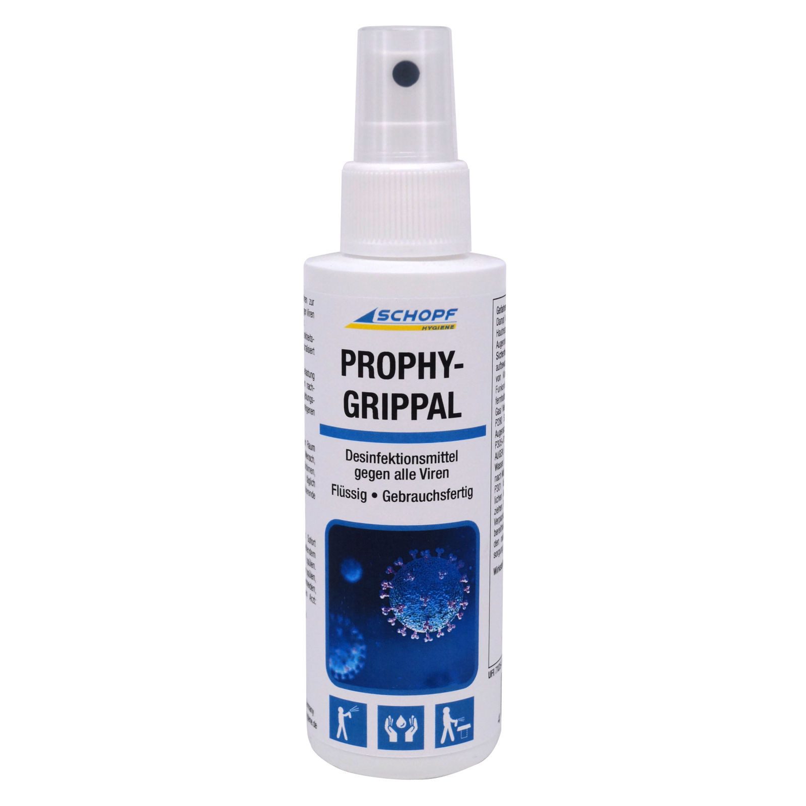 Desinfektionsmittelspender Prophygrippal Desinfektionsmittel gegen alle Viren - 100 ml