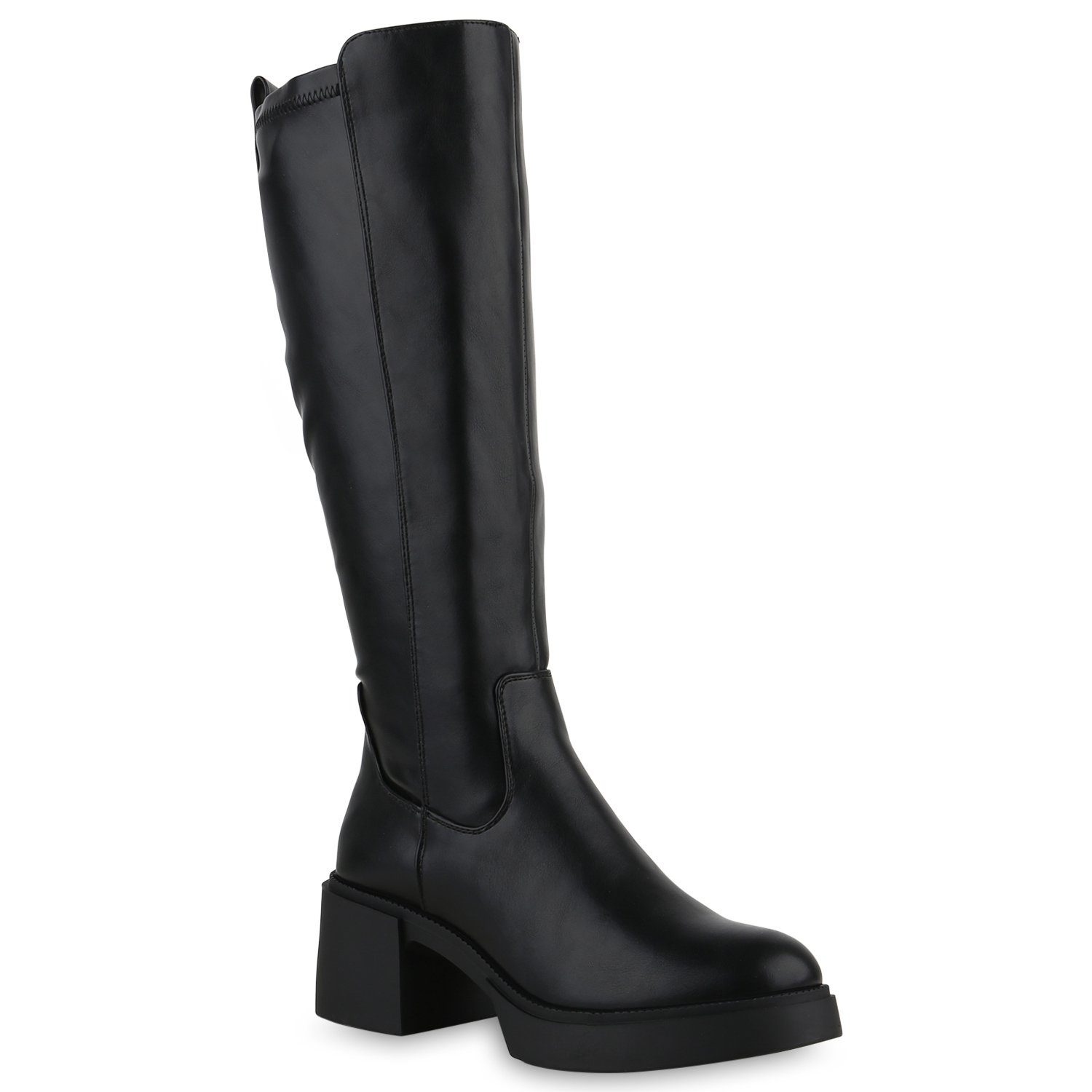 VAN HILL 840813 Damen Übergrößen Stiefel Schuhe