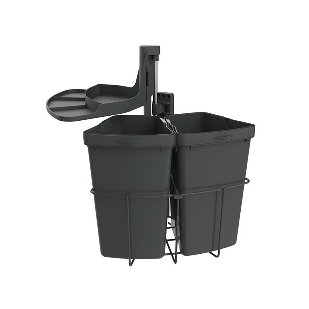 Naber Einbaumülleimer Abfallsammler Cabbi® junior 2, anthrazit