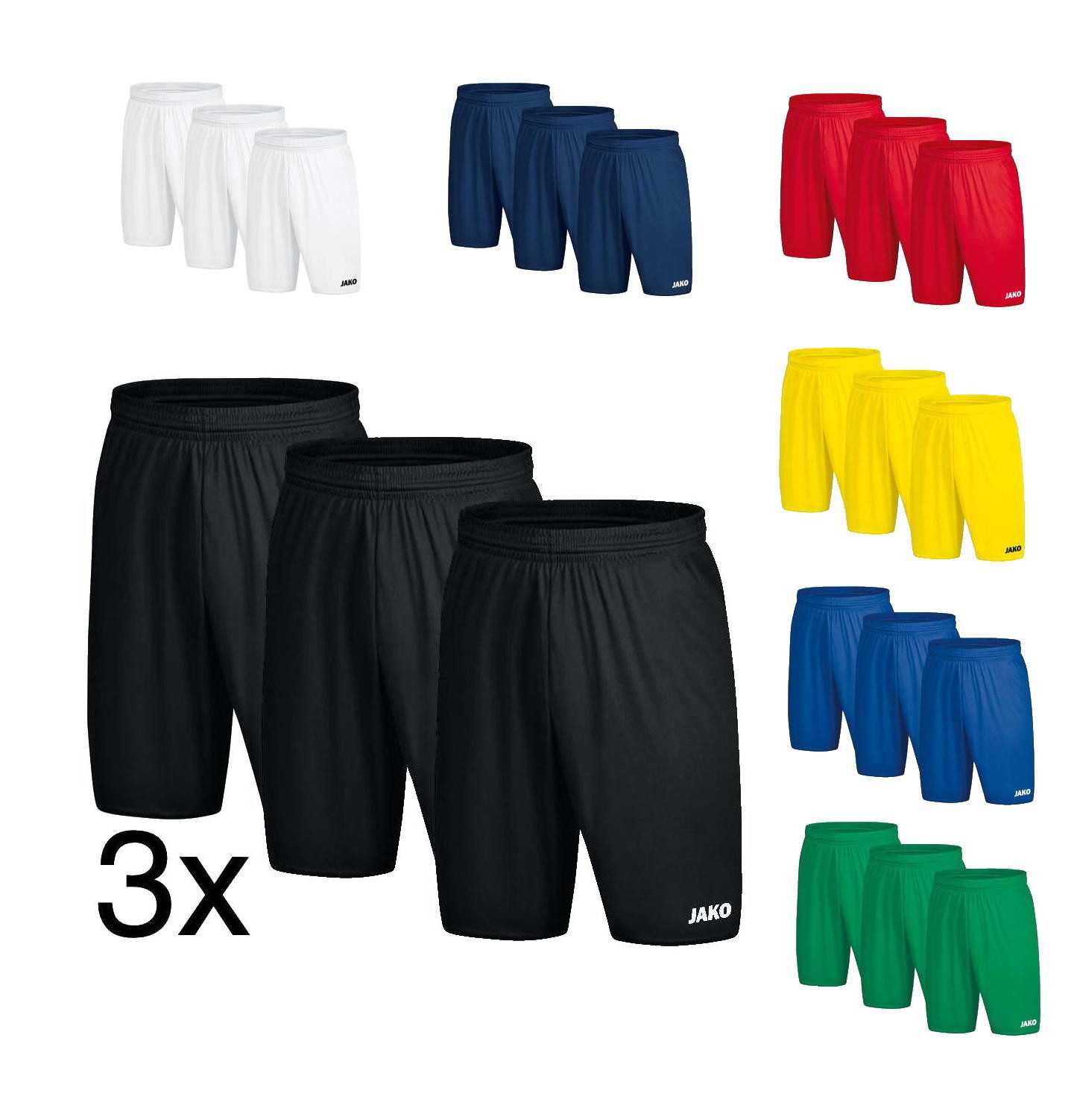 Jako Sweatbermudas Sporthose Manchester Fussball Short (Pack, 3 er Stück) günstig online kaufen