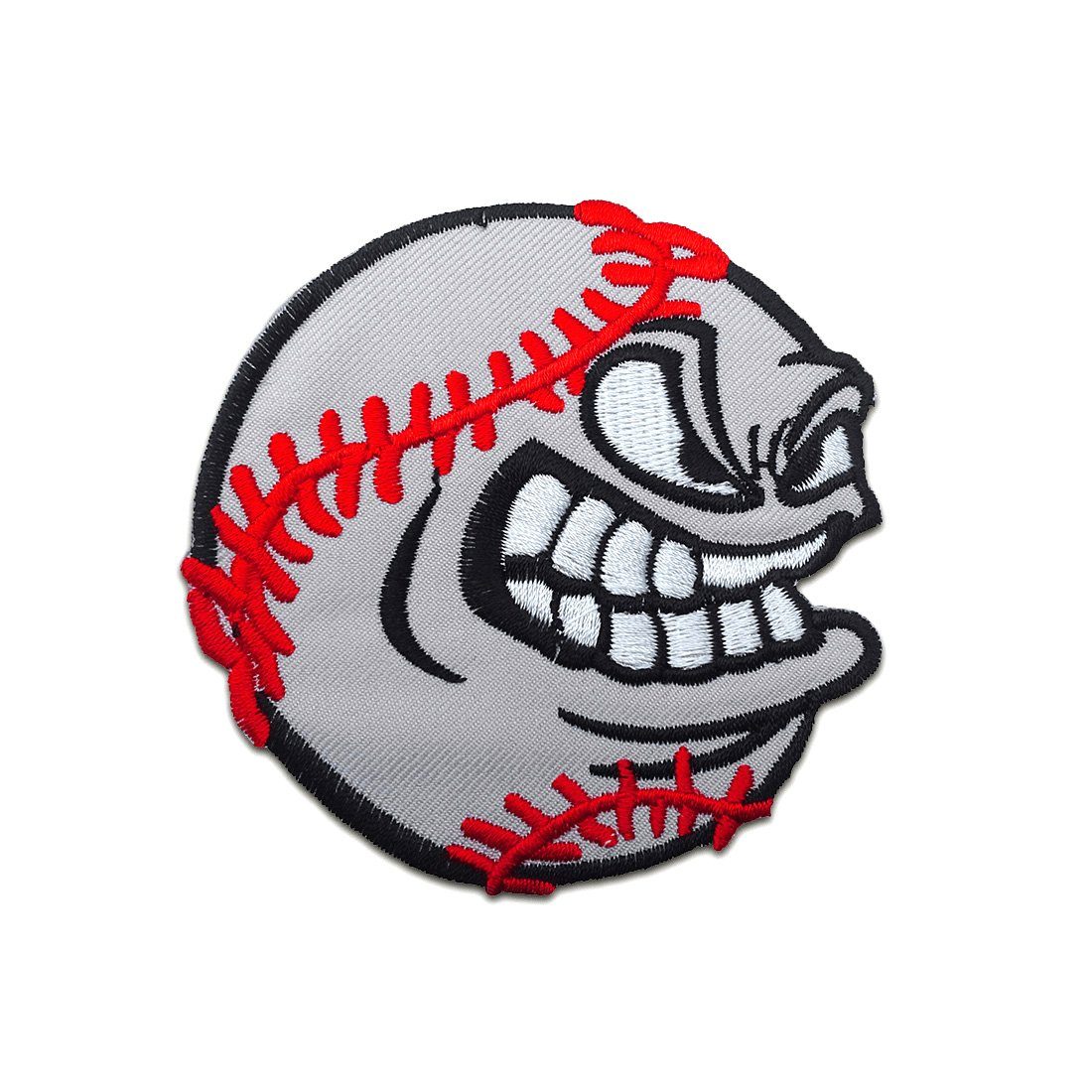 Catch the Patch Aufnäher Bügelbild, Aufbügler, Applikationen, Patches, Flicken, zum aufbügeln, Polyester, Baseball sauer Sport - Größe: Ø 7,7 cm