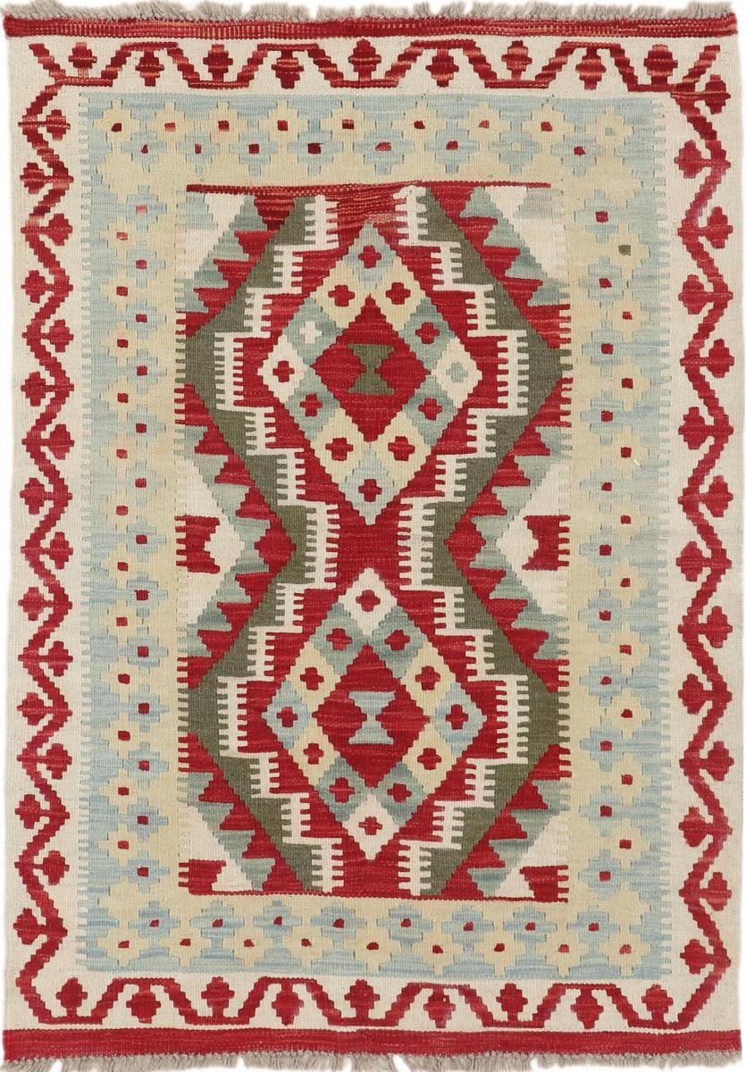 Orientteppich Kelim Afghan 86x119 Handgewebter Orientteppich, Nain Trading, rechteckig, Höhe: 3 mm
