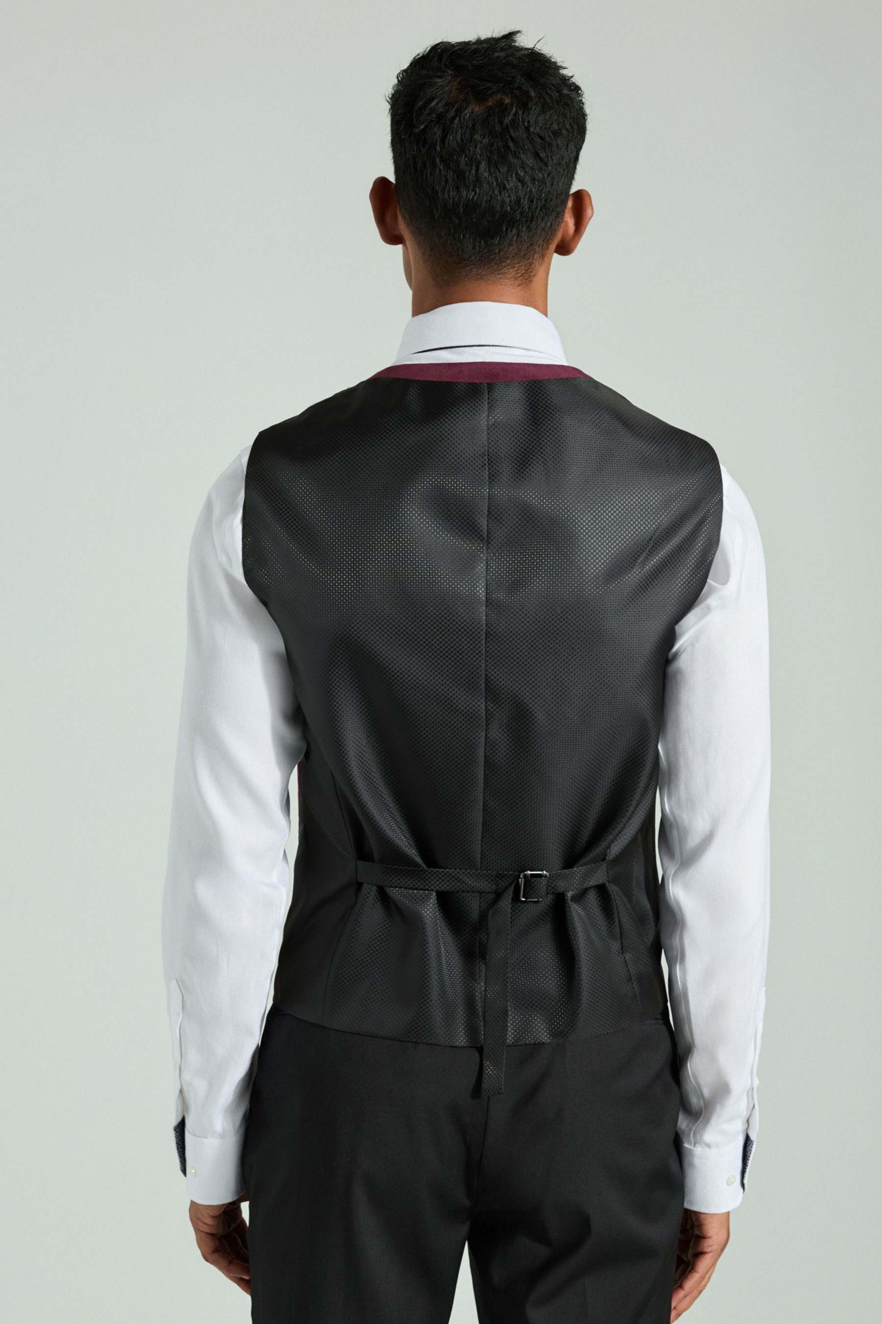 Next Anzugweste Gemusterte Weste aus Samt (1-tlg) günstig online kaufen