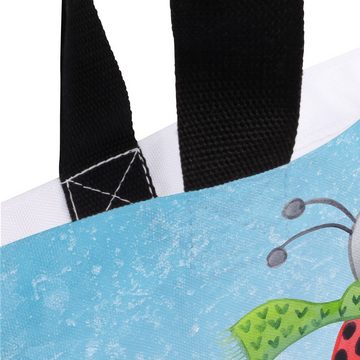 Mr. & Mrs. Panda Shopper Smörle Rodeln - Eisblau - Geschenk, Freizeittasche, Schlittenfahren, (1-tlg), Trendiges Design