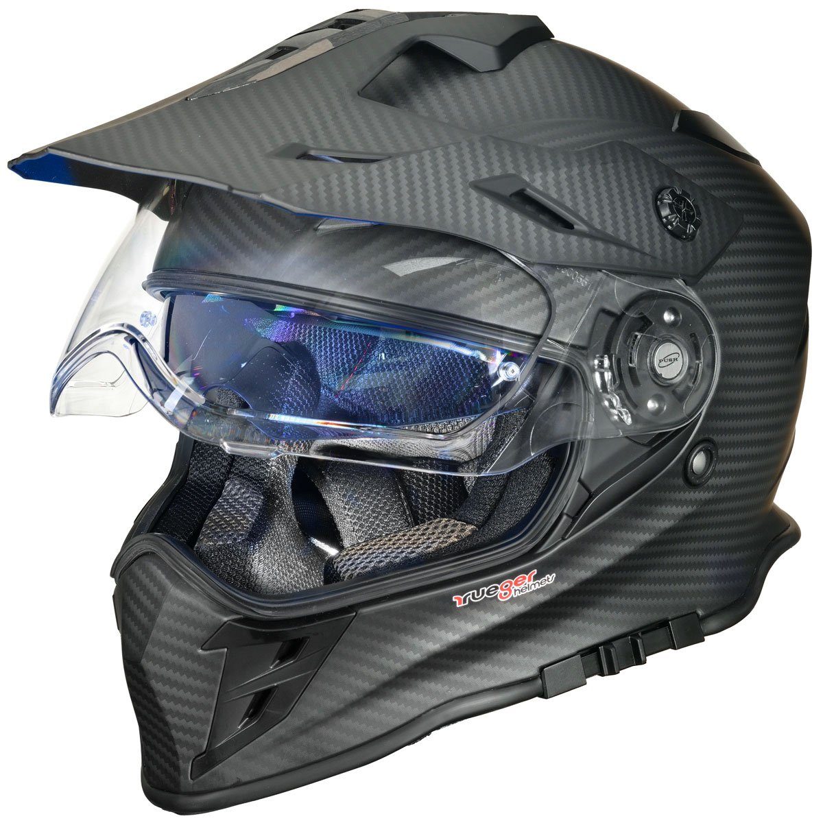 Motorradhelm RX-967 Crosshelm Integralhelm Quad Cross Enduro Motocross Offroad Helm PinlockRX-967 Karbon Grafik XS