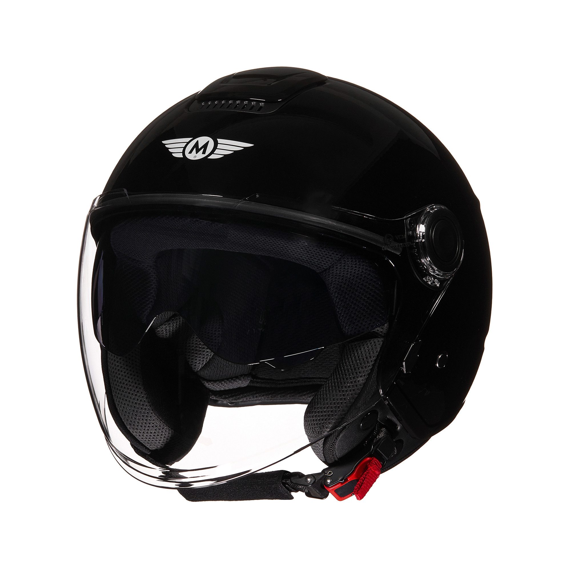 MOTO HELMETS Motorradhelm Integralhelm Motorrad Full Helm U-52, Helm für Motorrad Roller, Schnellverschluss, Sonnenvisier, nur 1050g