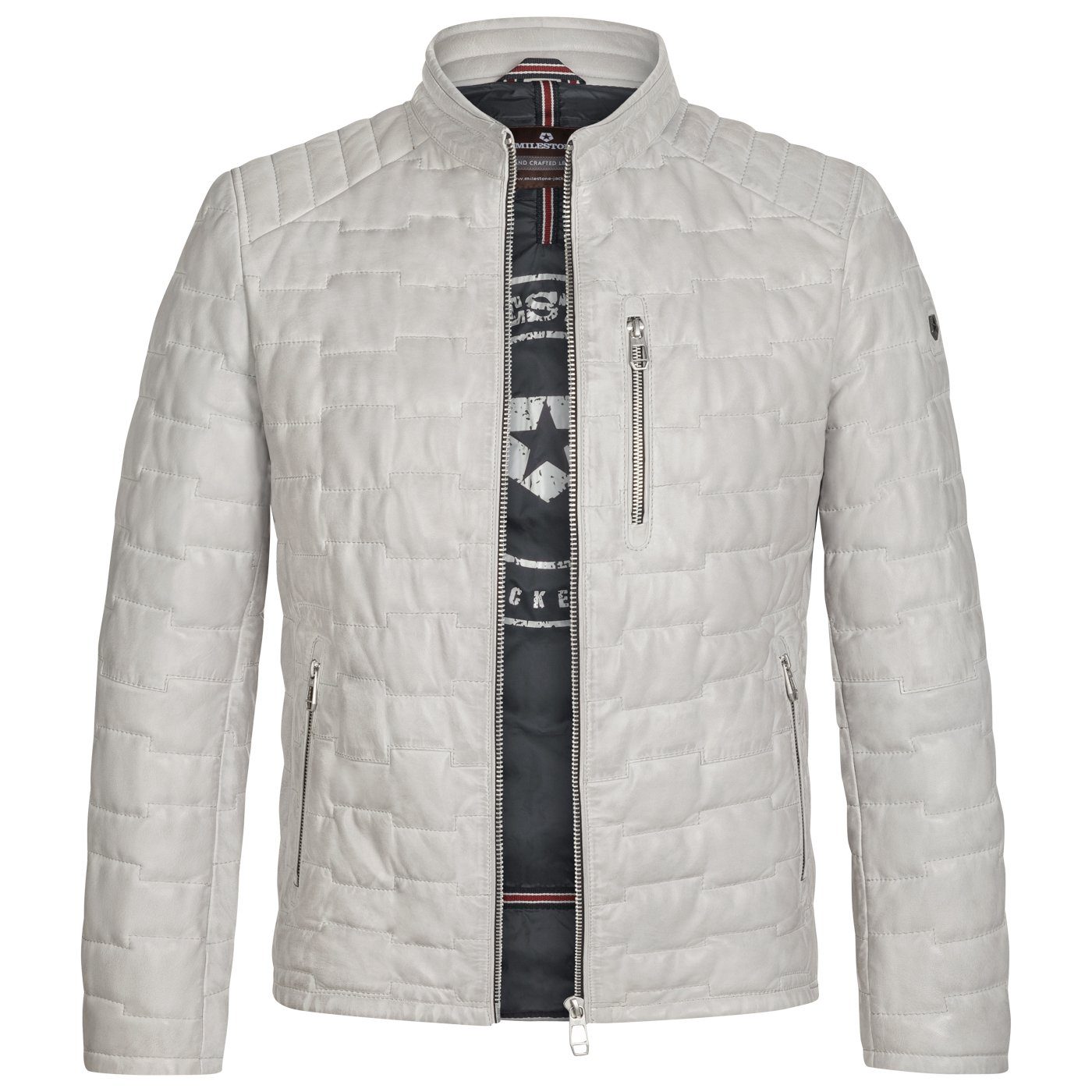 Milestone Lederjacke Alessio Steppjacke aus Lammleder günstig online kaufen