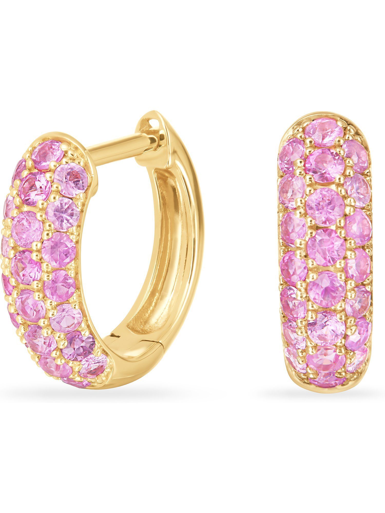 GUIA Paar Creolen GUIA Damen-Creolen 585er Gelbgold 44 Saphir (Paar)
