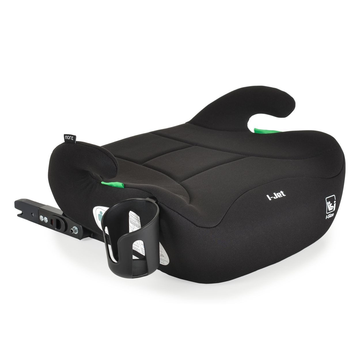 Moni Kindersitzerhöhung Kindersitz, Sitzerhöhung i-Jet, ab: 4, bis: 12, (125-150cm) Gruppe 3, Getränkehalter Isofix