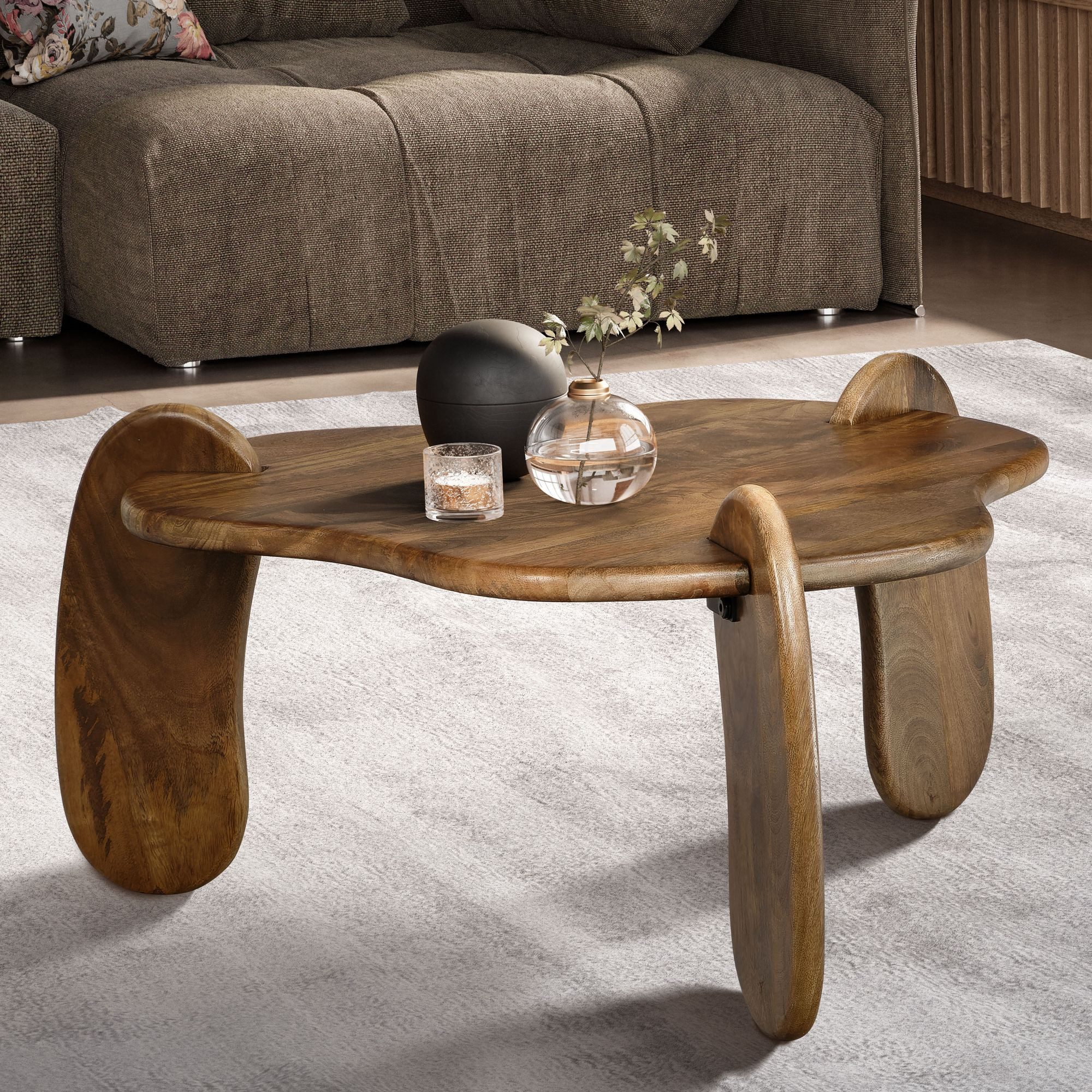 FINEBUY Couchtisch FB102707 (78x78x39,5 cm Sofatisch günstig online kaufen