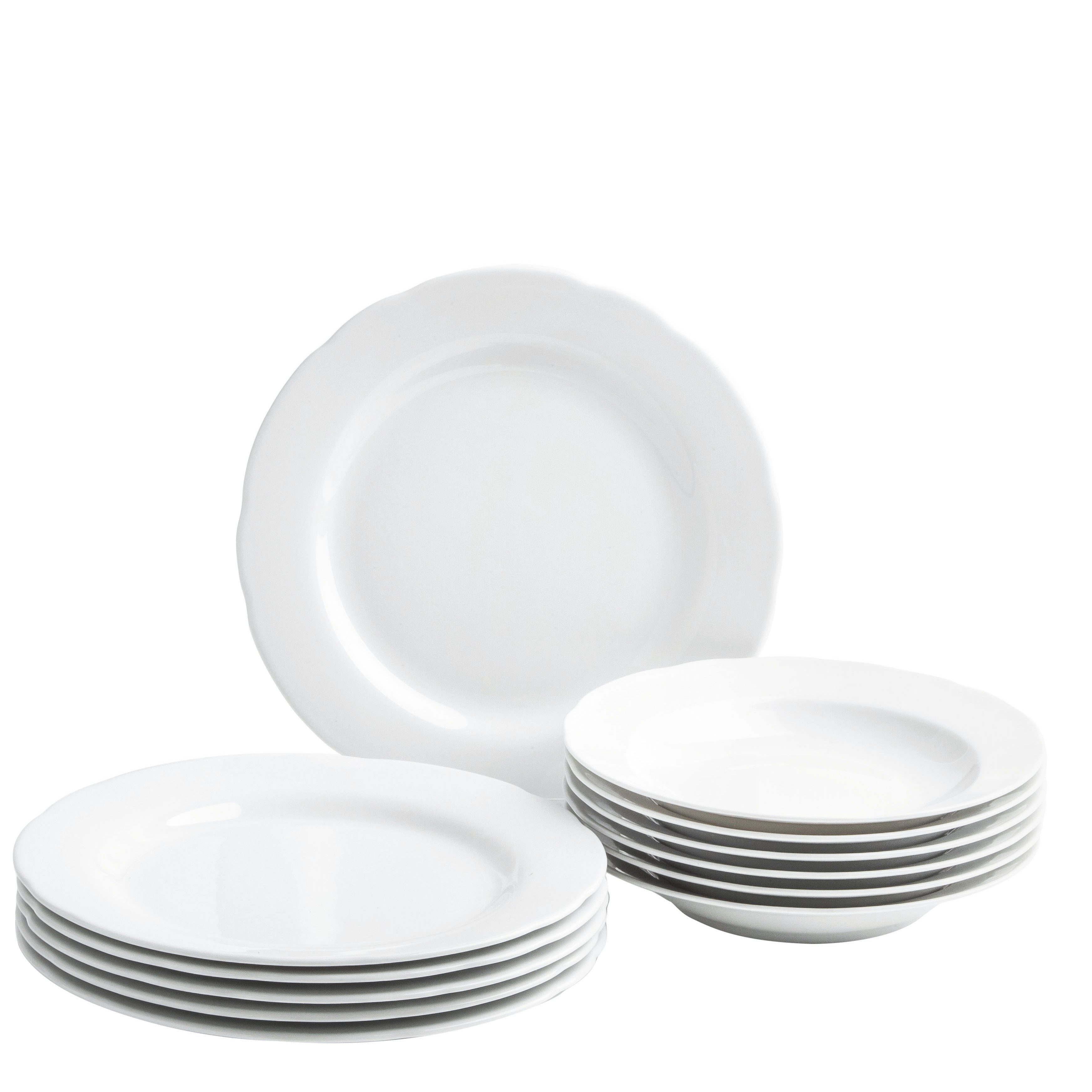 KAHLA Столовый сервиз Rossella 12tlg. (12-tlg), 6 Personen, Porzellan