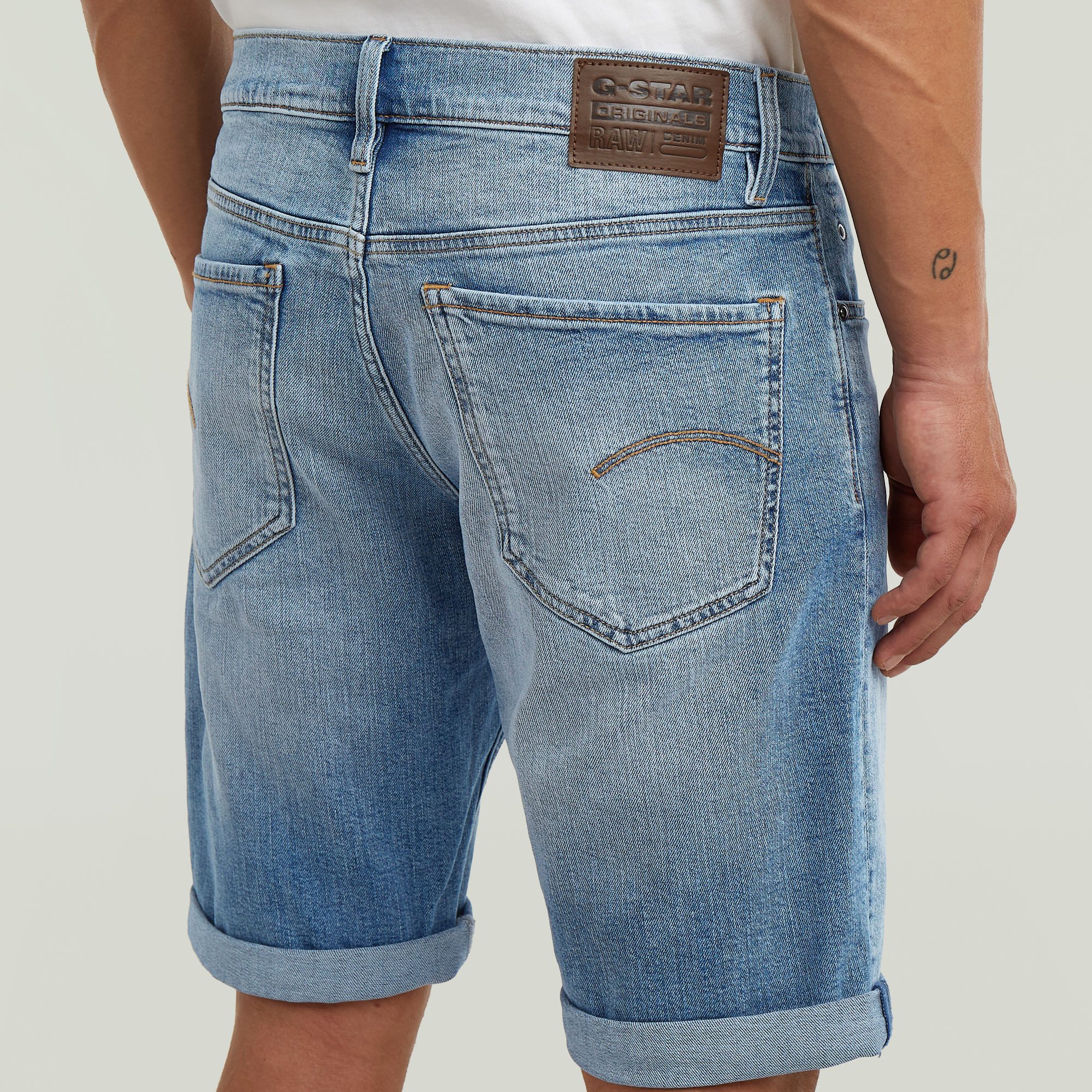 G-STAR Jeansshorts Mosa mit Umschlagsaum