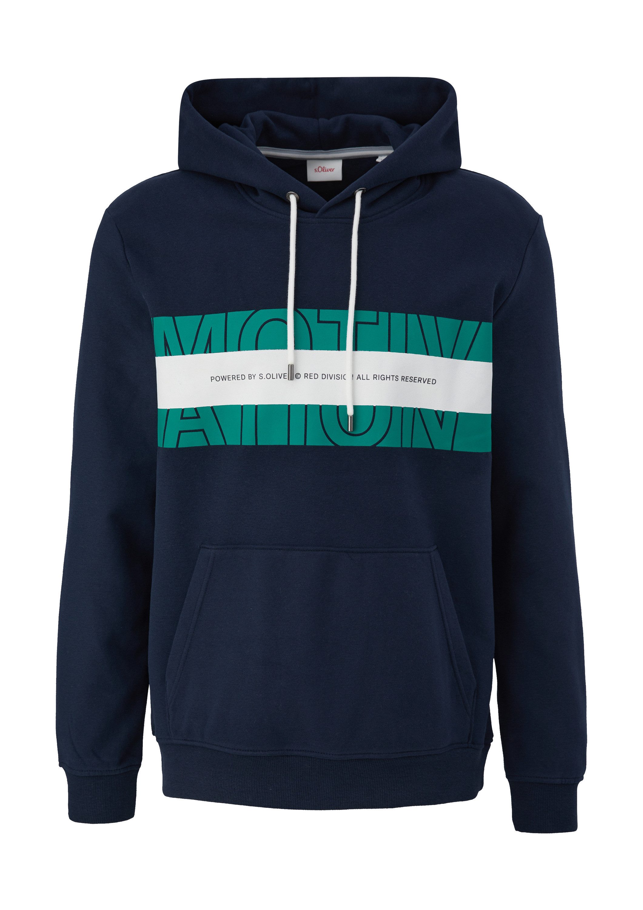 s.Oliver Sweatshirt Sweatshirt Kapuzenpullover mit Labelprint