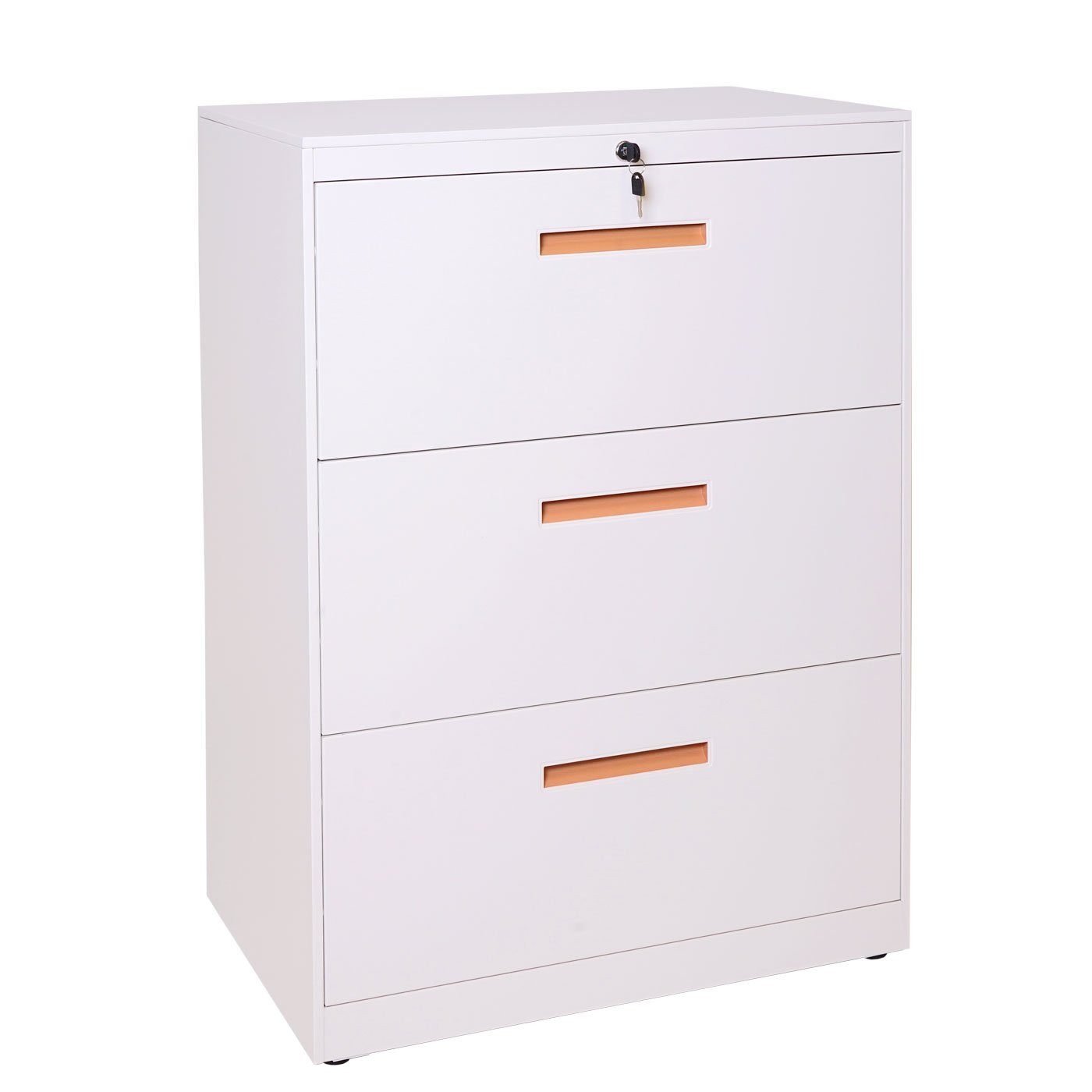 PROREGAL® Hängeregisterschrank Aktenschrank Büroschrank A4 abschließbar, Größe, Farbe