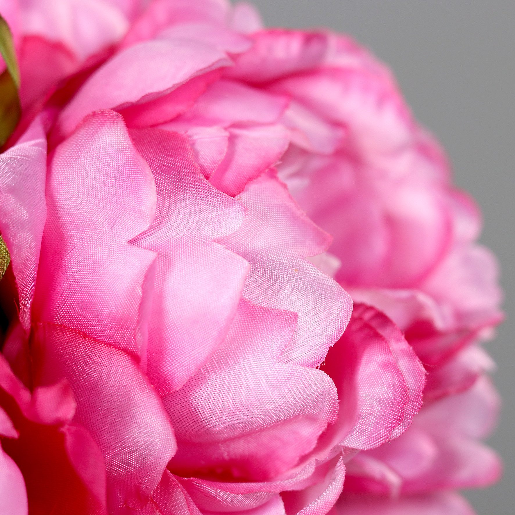 Kunstblume Pfingstrosenbouquet 28cm DP Kunstlbumen künstliche Pfingstrosen Strauß Pfingstrose, Seidenblumen Roß, Höhe 28 cm, Rosa-Pink – Bild 2 von 2
