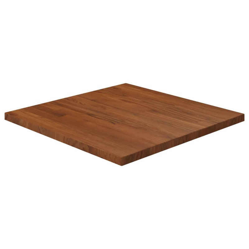 vidaXL Tischplatte Tischplatte Quadratisch Dunkelbraun 60x60x2,5cm Eiche Behandelt (1 St)