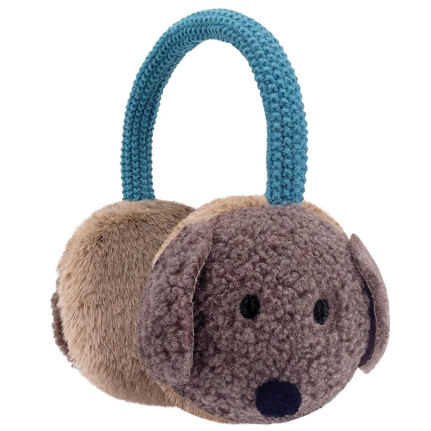 LuxusKollektion Ohrenwärmer Ohrenschützer Kinder Plüsch Tier Braun M (1-St)