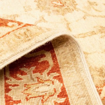 Wollteppich Ziegler Teppich handgeknüpft beige, morgenland, rechteckig, Höhe: 8 mm