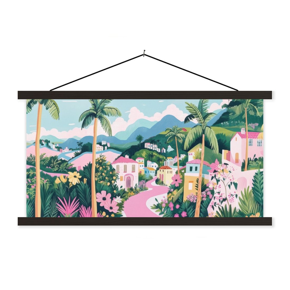 MuchoWow Poster Bunt - Häuser - günstig online kaufen