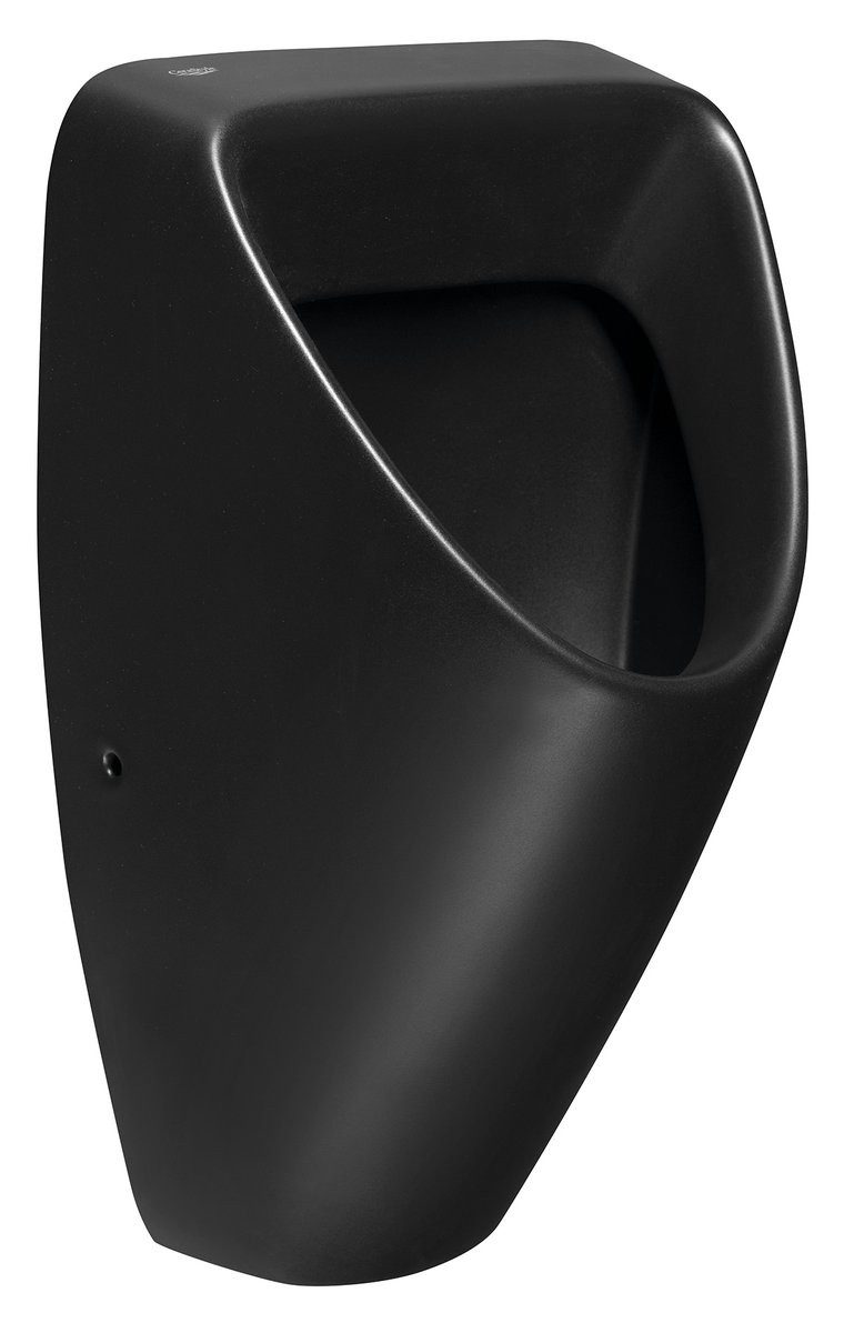 Bruckner Urinal SCHWARN BLACK Keramik-Urinal, Zulauf hinten, Abgang waagerecht, Keramik, Bruckner-201-701-6