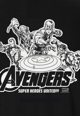 LOGOSHIRT T-Shirt Avengers - Marvel - Heroes United mit auffälligem Print