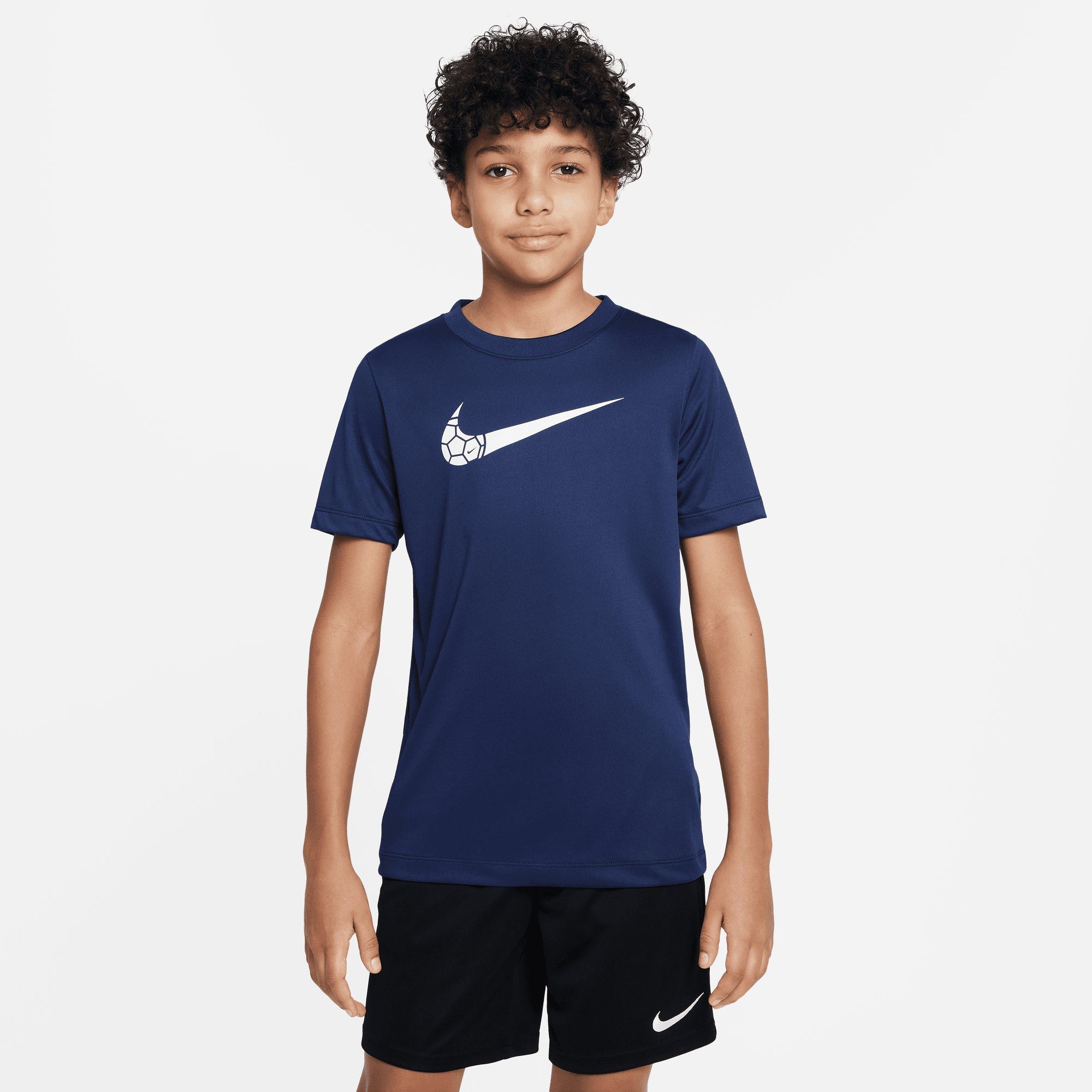 Nike Sportswear BIG DRI-FIT (BOYS) T-SHIRT TRAINING NAVY KIDS' MIDNIGHT T-Shirt